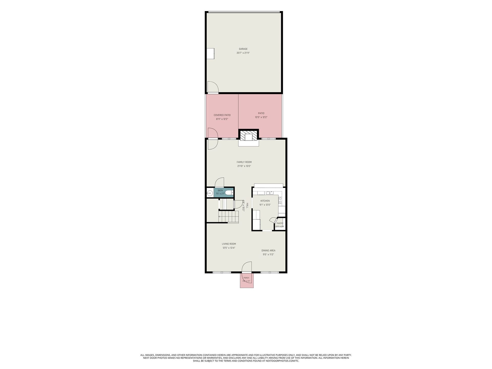 44 Chapparal Court, Missouri City, TX 77459 Main Floor Floor Plan