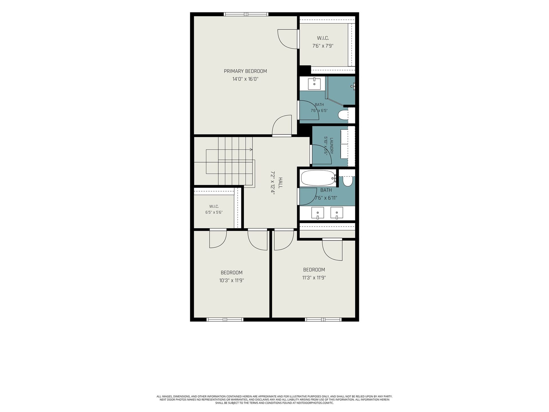 44 Chapparal Court, Missouri City, TX 77459 Upper Level Floor Plan