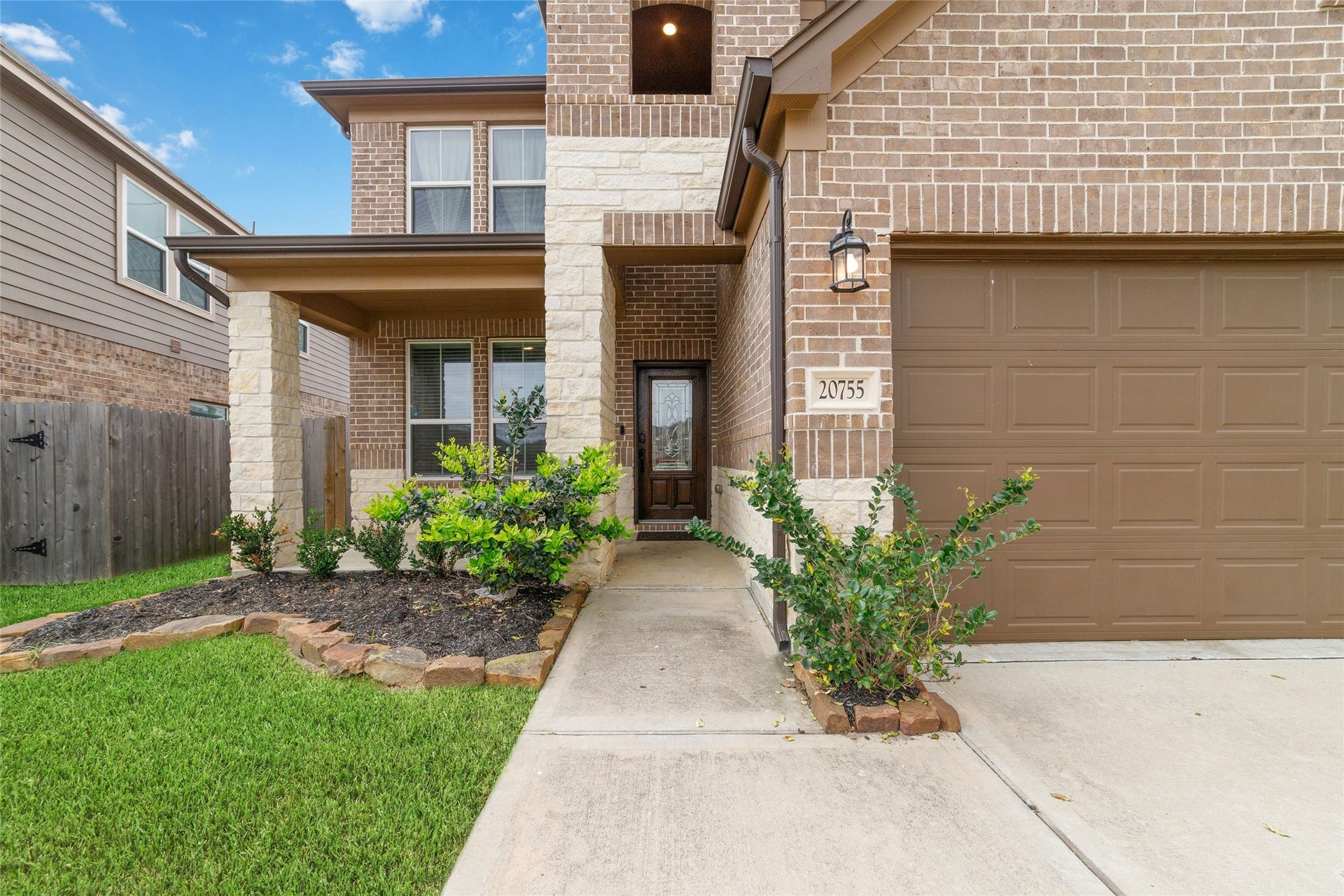 20755 Beeston Glade Lane, Katy, TX 77449 Private covered front porch, perfect for your morning coffee!
