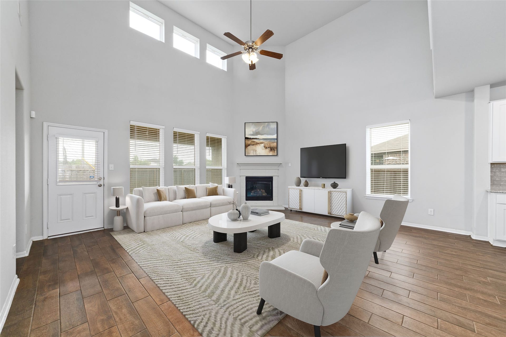 20755 Beeston Glade Lane, Katy, TX 77449 Beautiful quartz countertops, tile backspace, gas stove and stainless refrigerator included!