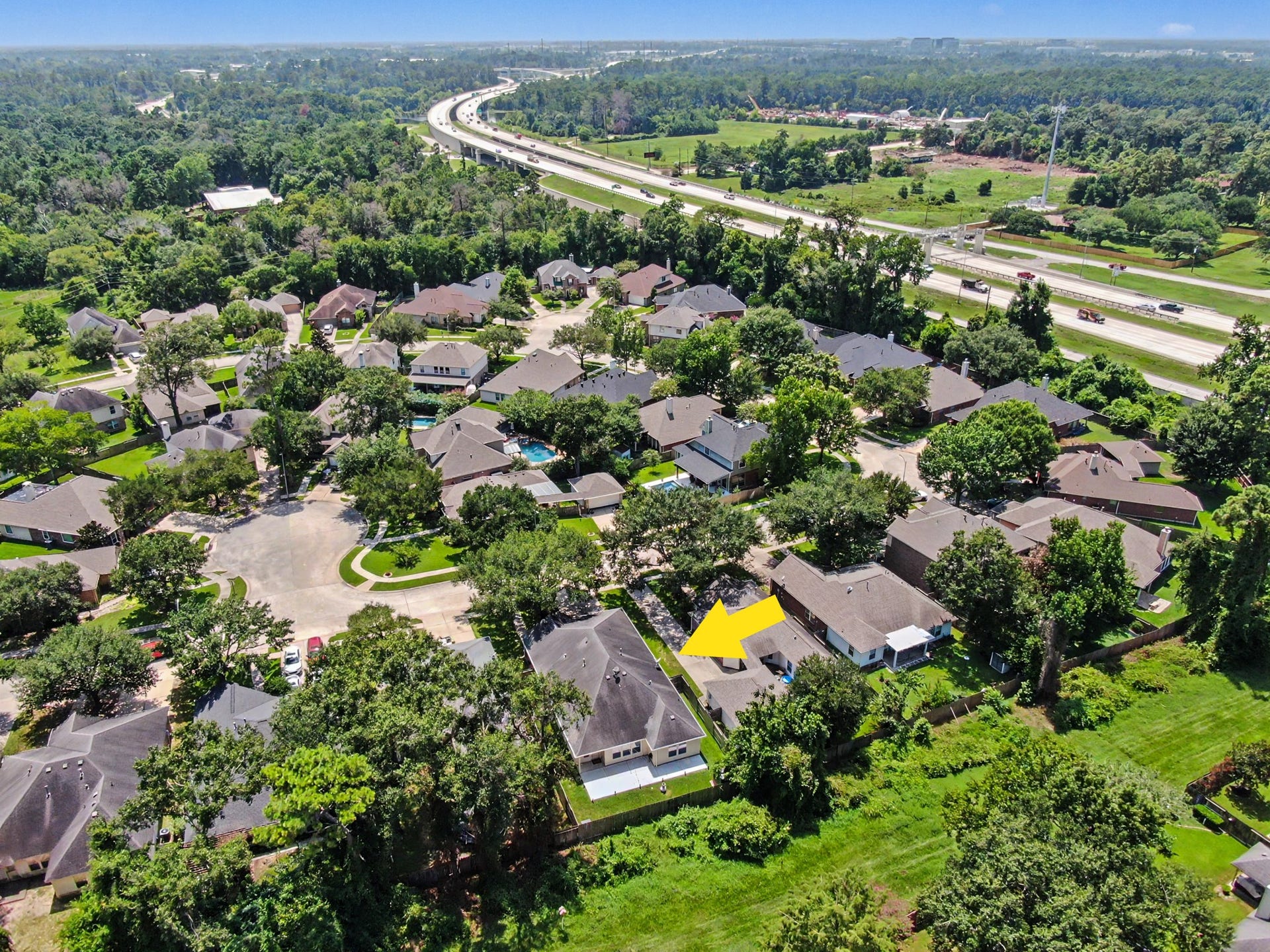 This home is nestled minutes from 99, Hardy Toll Road and 45 for easy commutes. SCORE!