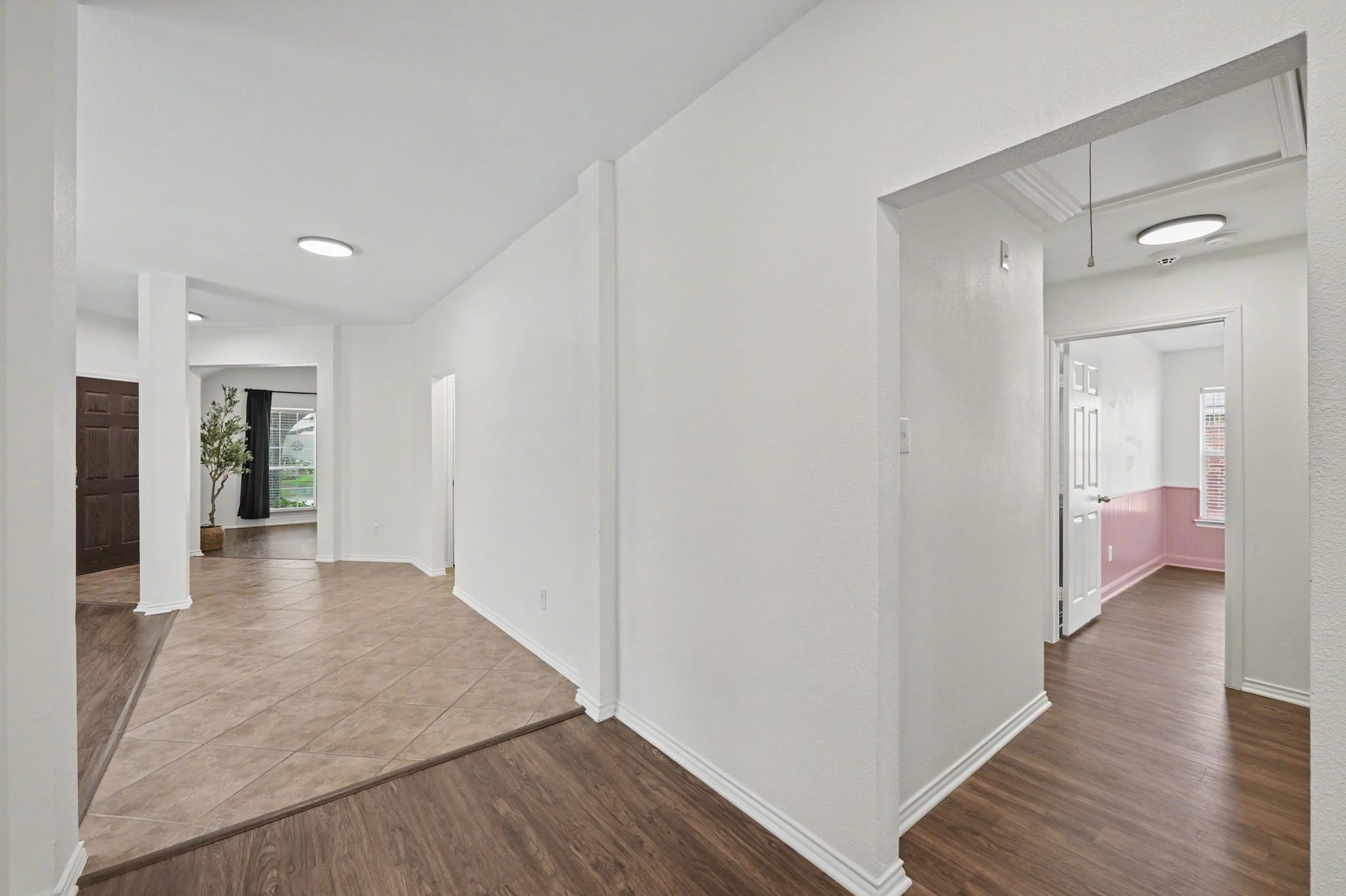 Now we have you turn to your right and we will go check out the first two bedrooms.