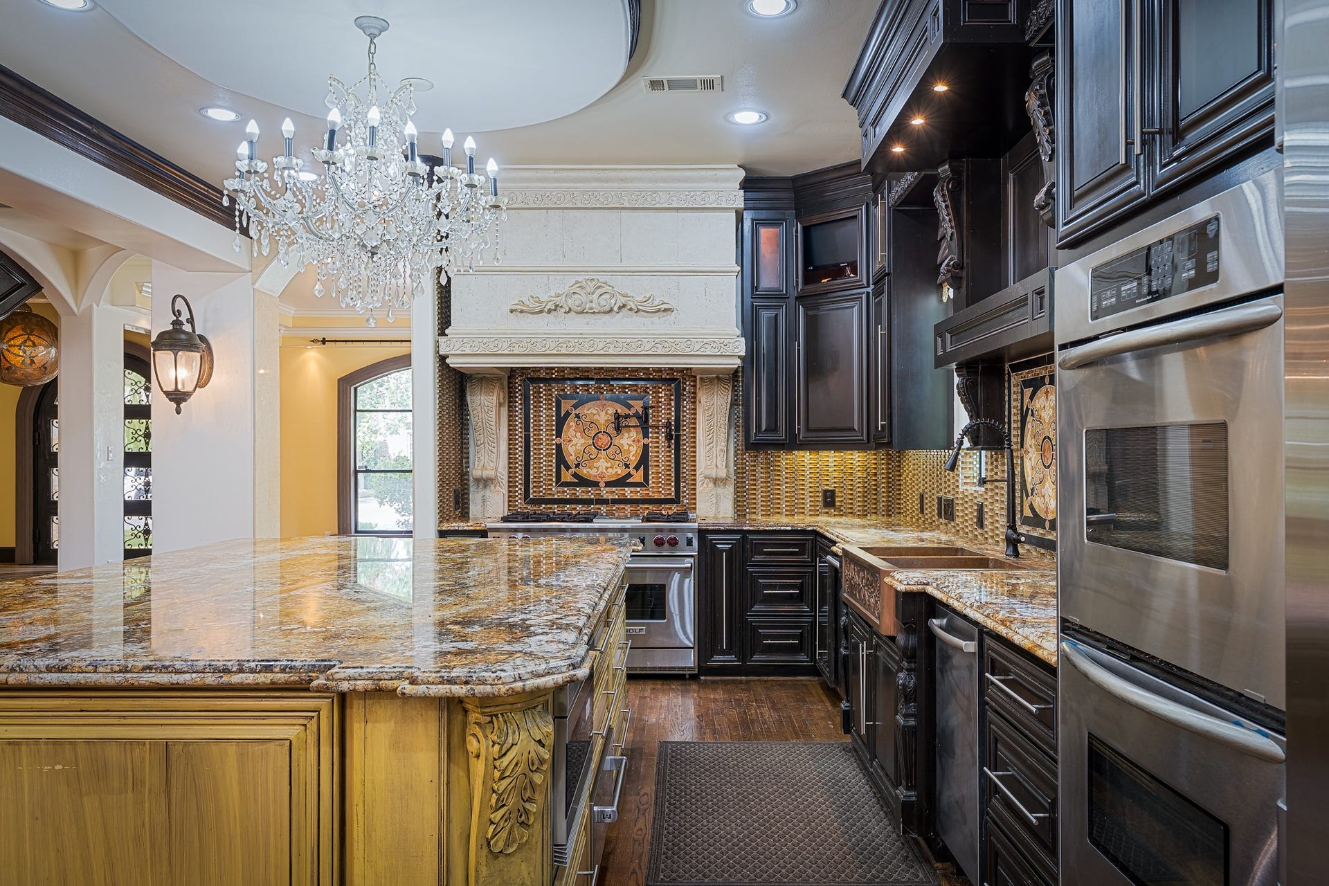 Gorgeous tile design and custom accenting throughout.