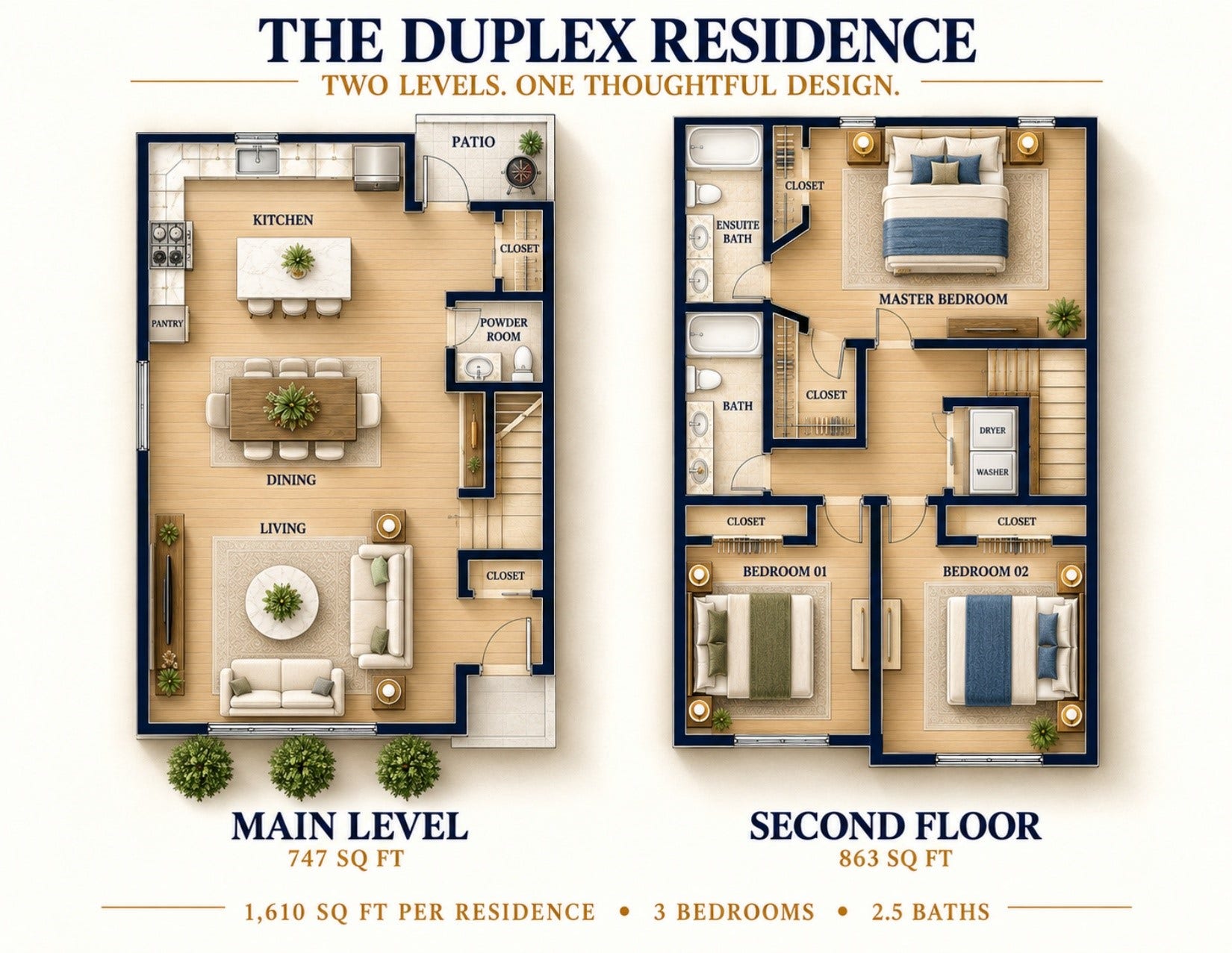 Two Levels 
Thoughtful Design