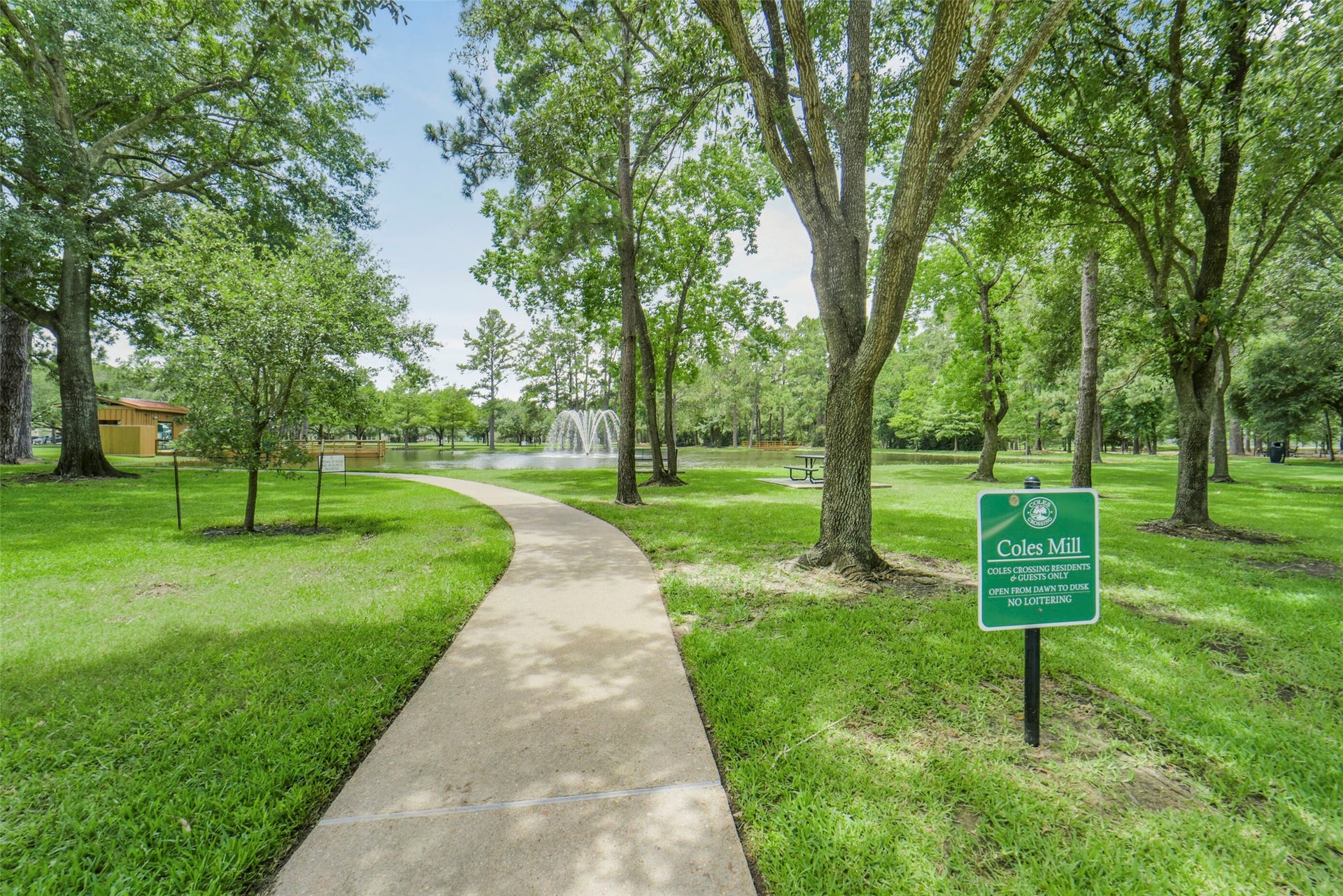 13023 Norstrum Falls Court, Cypress, TX 77429 The idyllic, tree-lined neighborhood provides a wonderful and picturesque setting for evening strolls and visiting with neighbors.