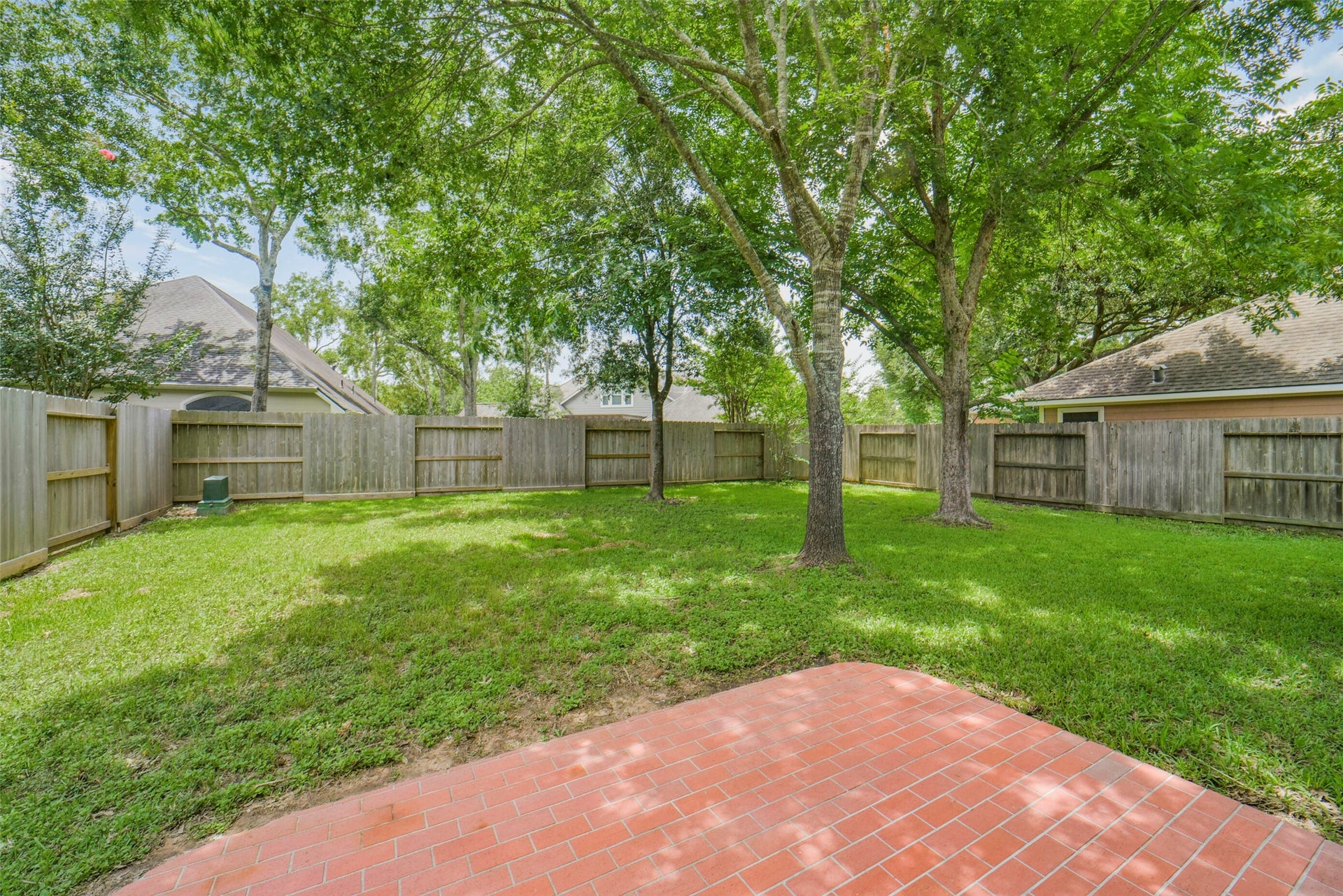 13023 Norstrum Falls Court, Cypress, TX 77429 The expansive backyard provides an ideal setting for outdoor entertaining, gardening, or relaxing in your own private retreat.
