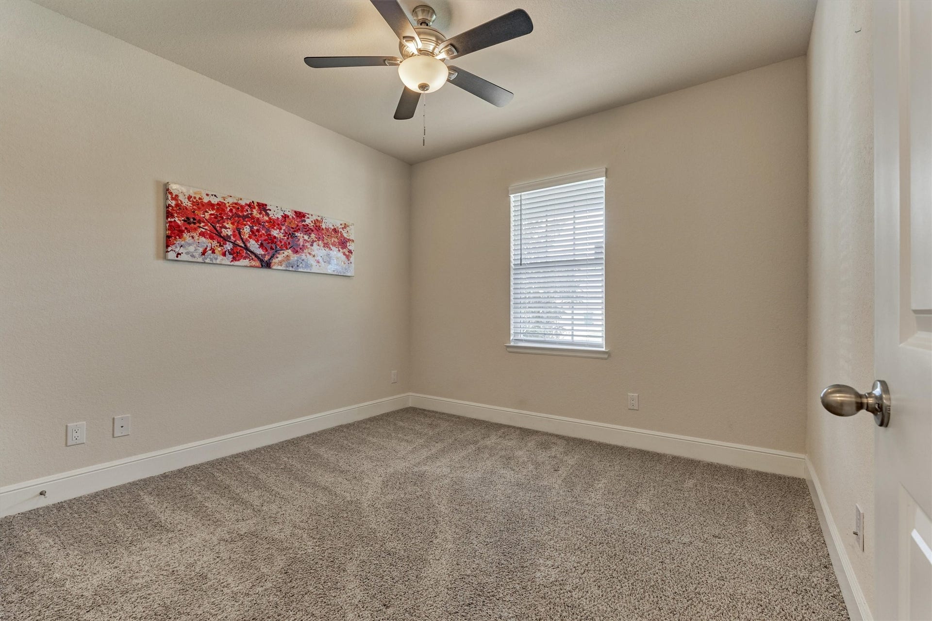 The second bedroom downstairs.