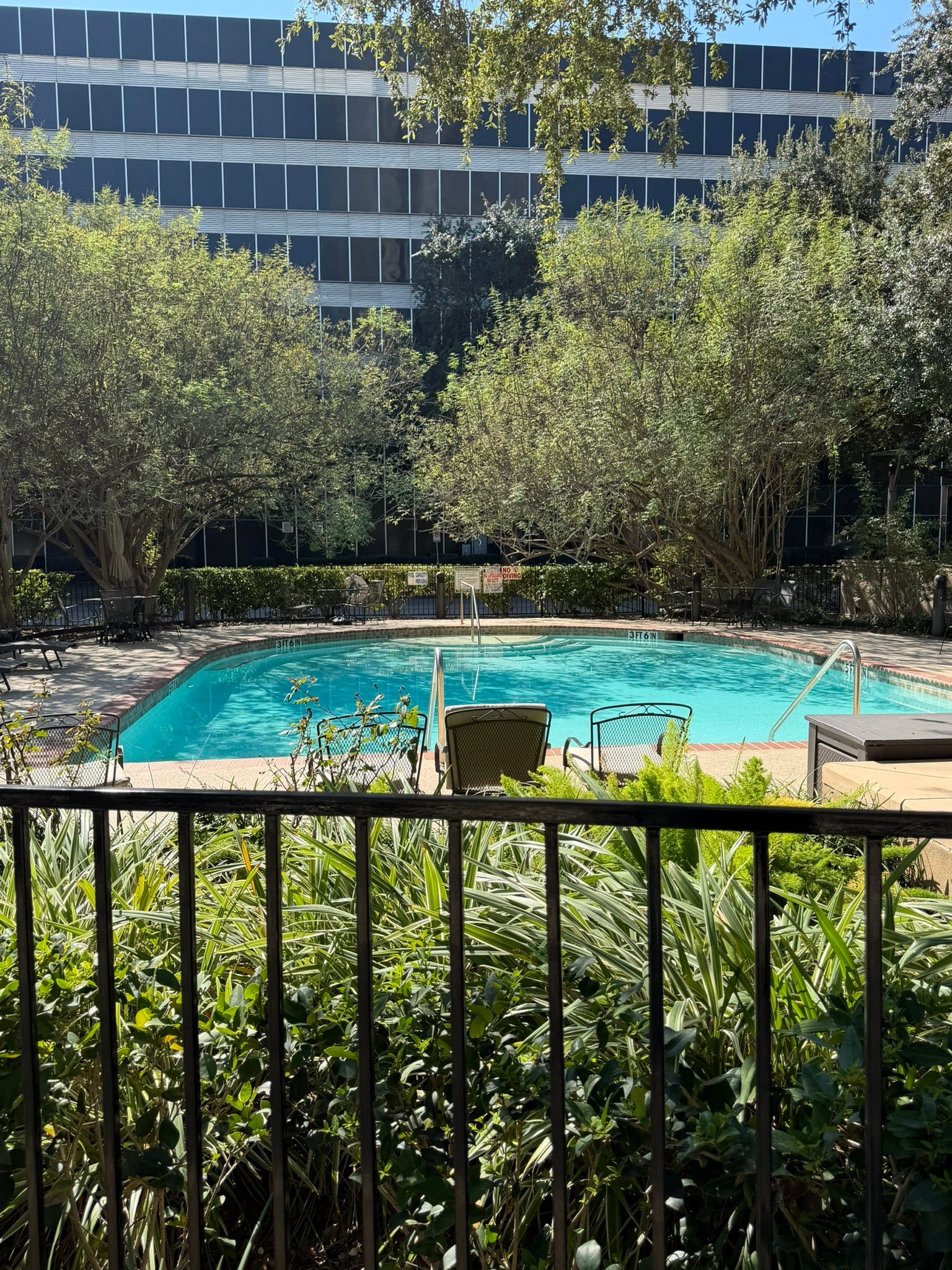 5050 Ambassador Way, #318, Houston, TX 77056 Pool in the front of building, nice views