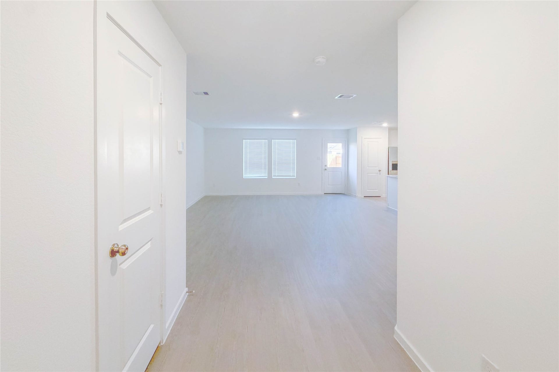 View of the living room from the entryway
