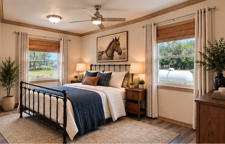 Guest Room Virtual Staged