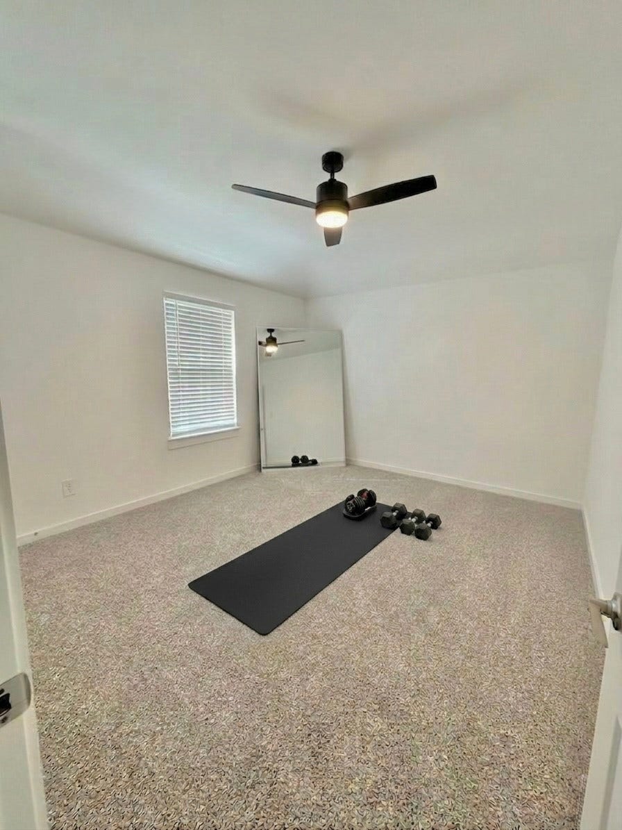 Convenient secondary bedroom downstairs