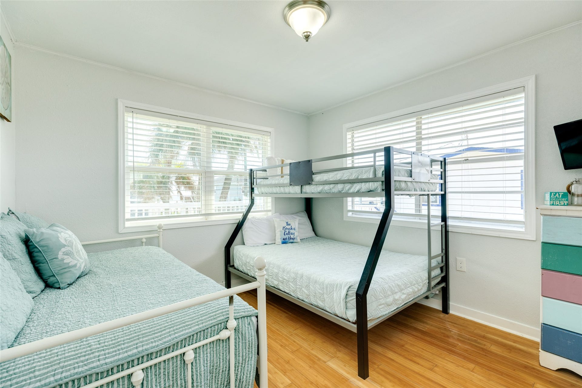 13103 John Reynolds Road, Galveston, TX 77554 Secondary bedroom with Gulf views facing south west.