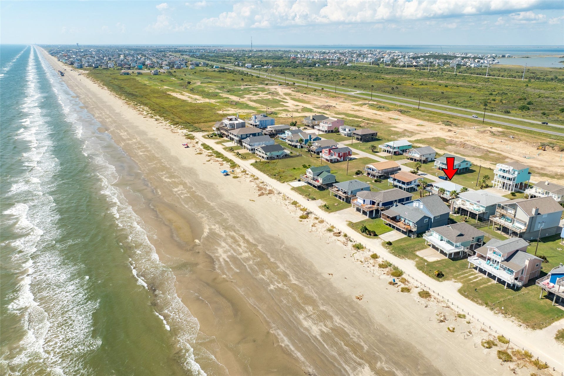 13103 John Reynolds Road, Galveston, TX 77554 Facing West. Easy access to beach.