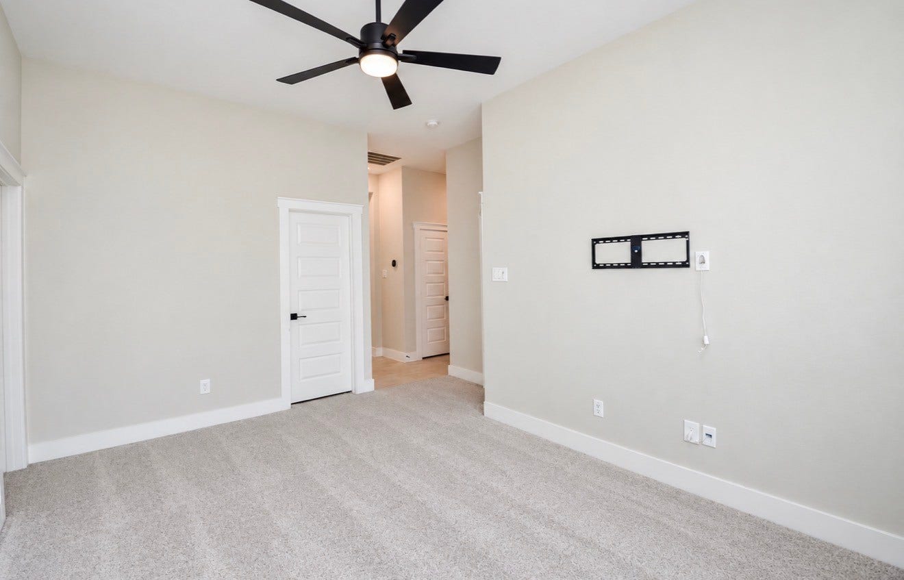 15814 Celebration Lane, Cypress, TX 77433 Open flex area overlooks the main living space, creating a connected bonus space perfect for gaming, studying or relaxing.