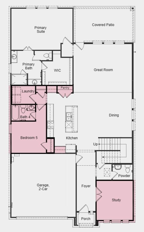 21947 Tamworth Hollow Trail, Cypress, TX 77433 Additional Highlights include: Upgraded front entry door and luxury vinyl plank flooring throughout main living areas.