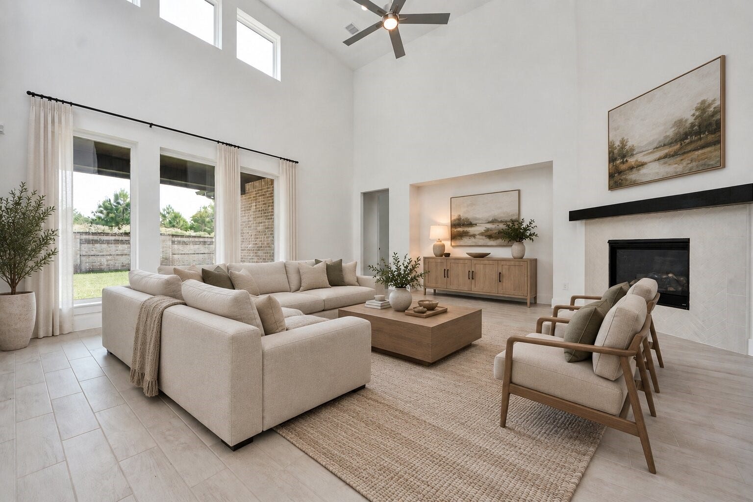Virtually Staged - Living Room.