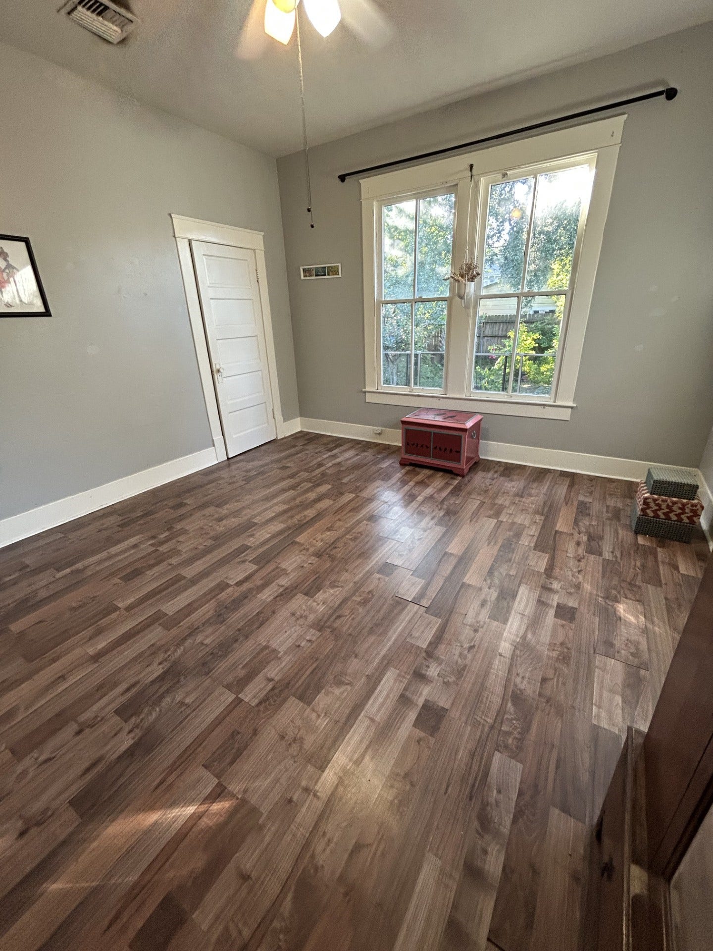 3911 Bernardo De Galvez Avenue, Galveston, TX 77550 Larger bedroom with closet. Windows look out onto the backyard.