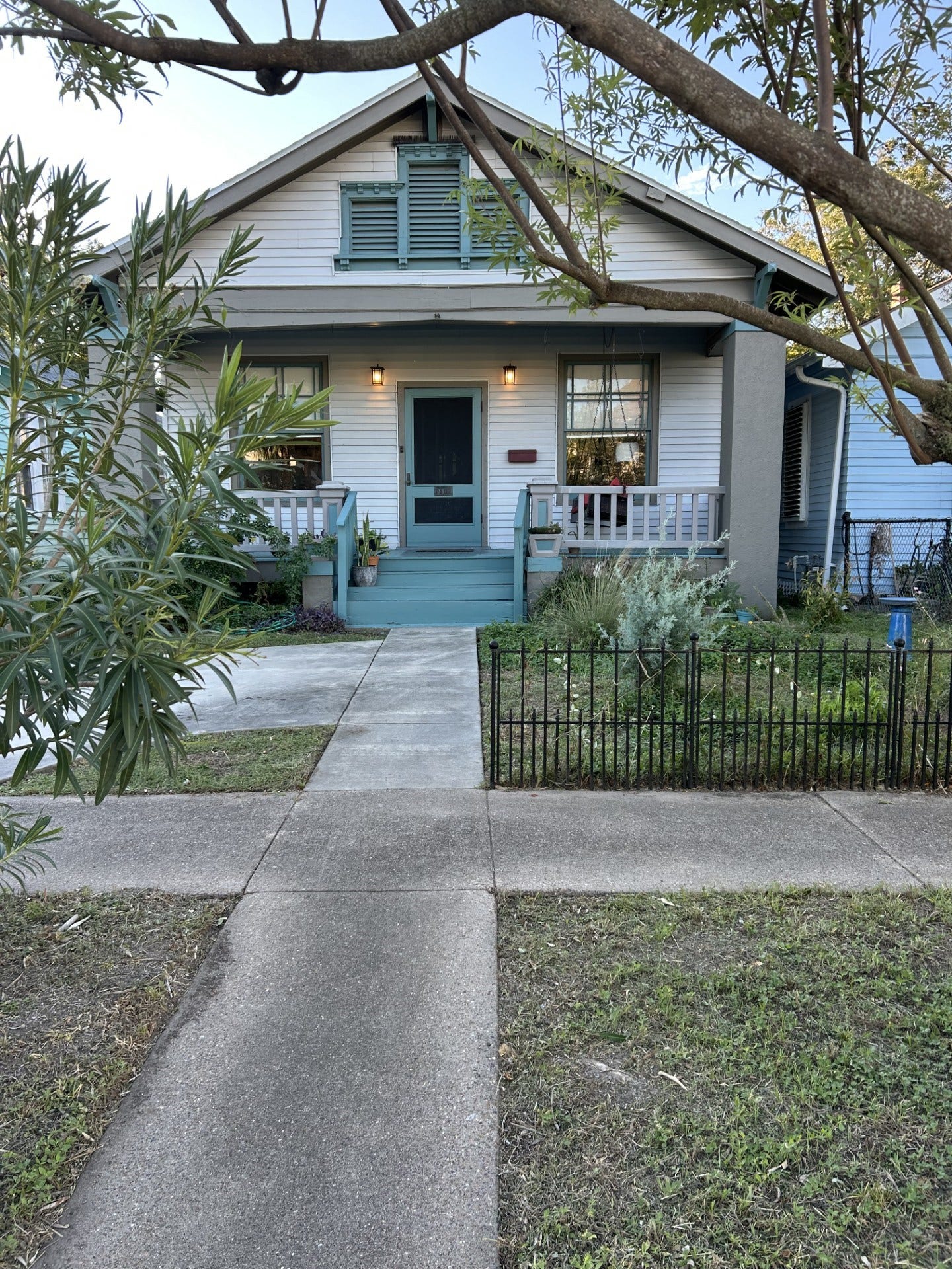 3911 Bernardo De Galvez Avenue, Galveston, TX 77550 Classic craftsman-style. The architectural attic venting on the front of the house has almost a Palladian-style look.