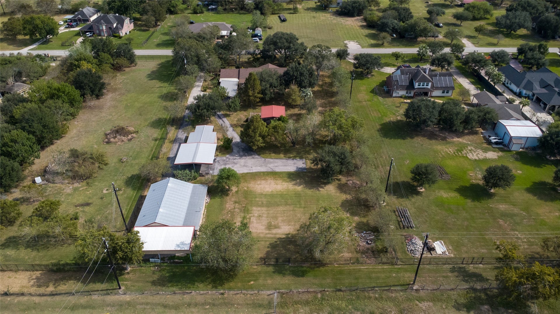 4114 Horseshoe Drive, Pleak, TX 77461 Aerial from rear