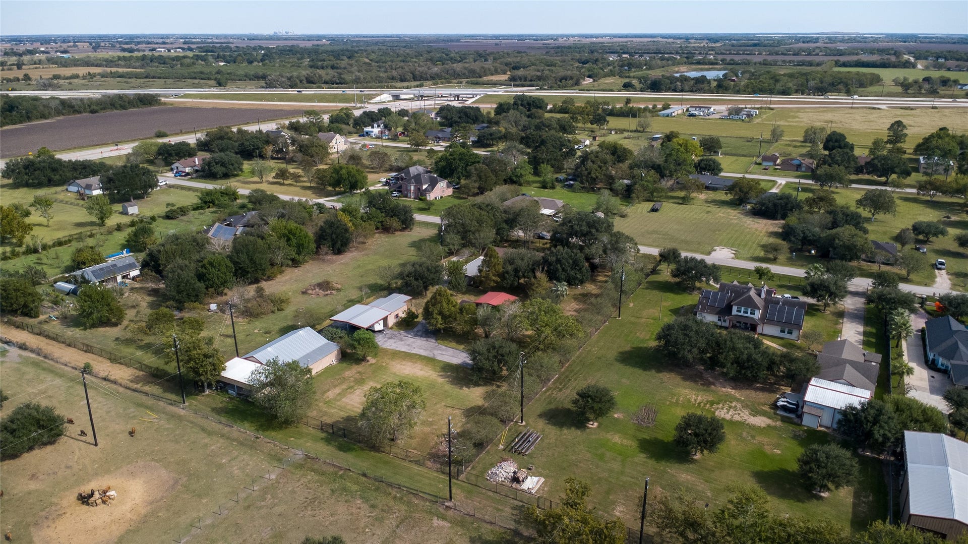 4114 Horseshoe Drive, Pleak, TX 77461 Aerial from the rear