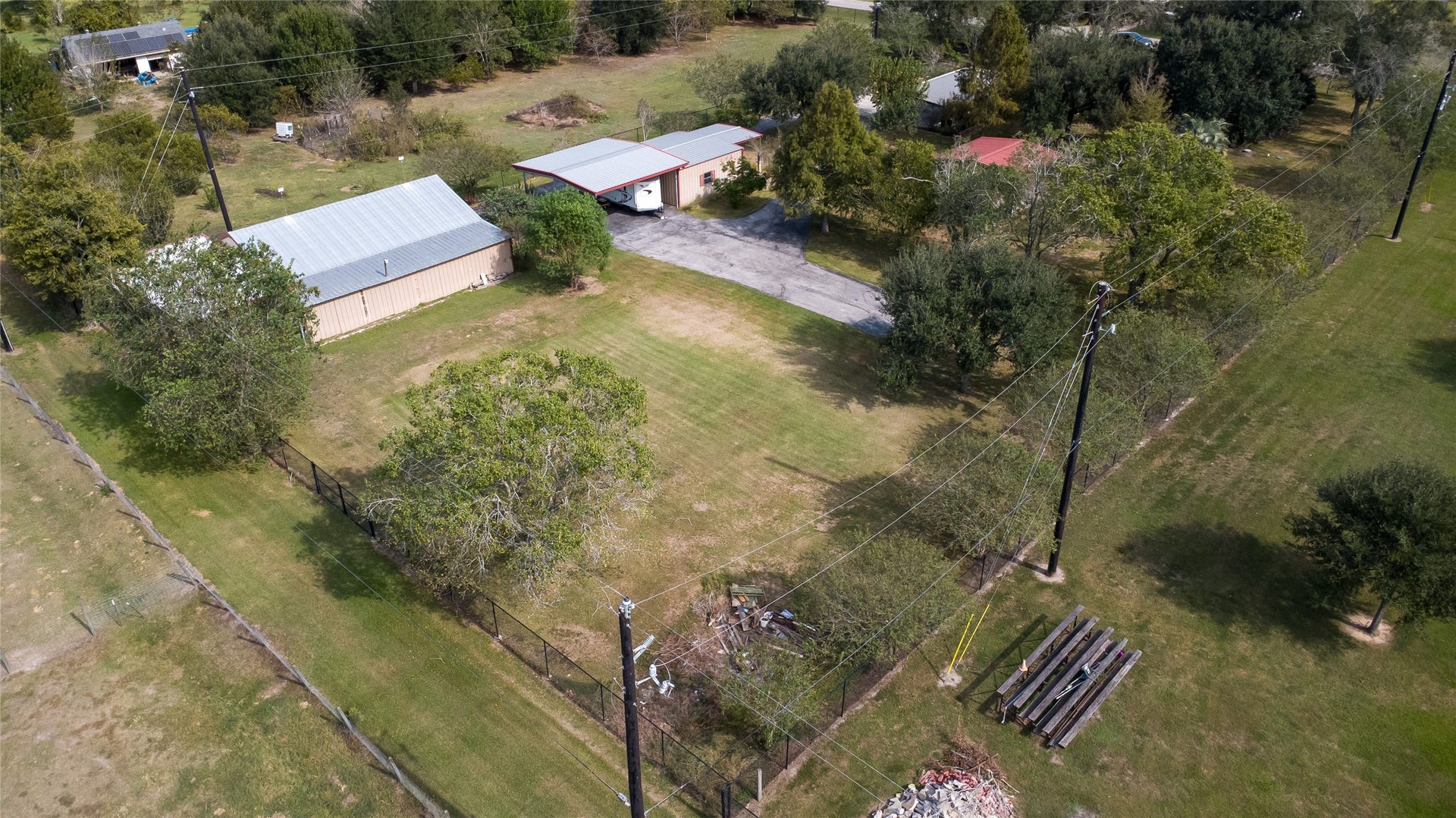 4114 Horseshoe Drive, Pleak, TX 77461 Aerial from rear