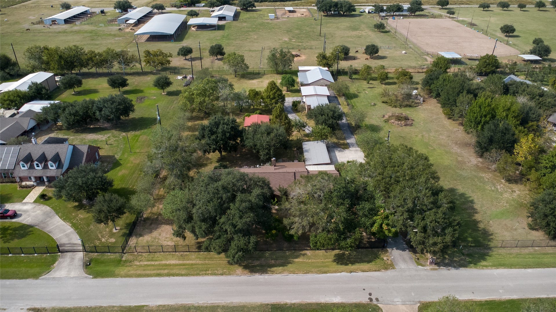 4114 Horseshoe Drive, Pleak, TX 77461 Aerial from front