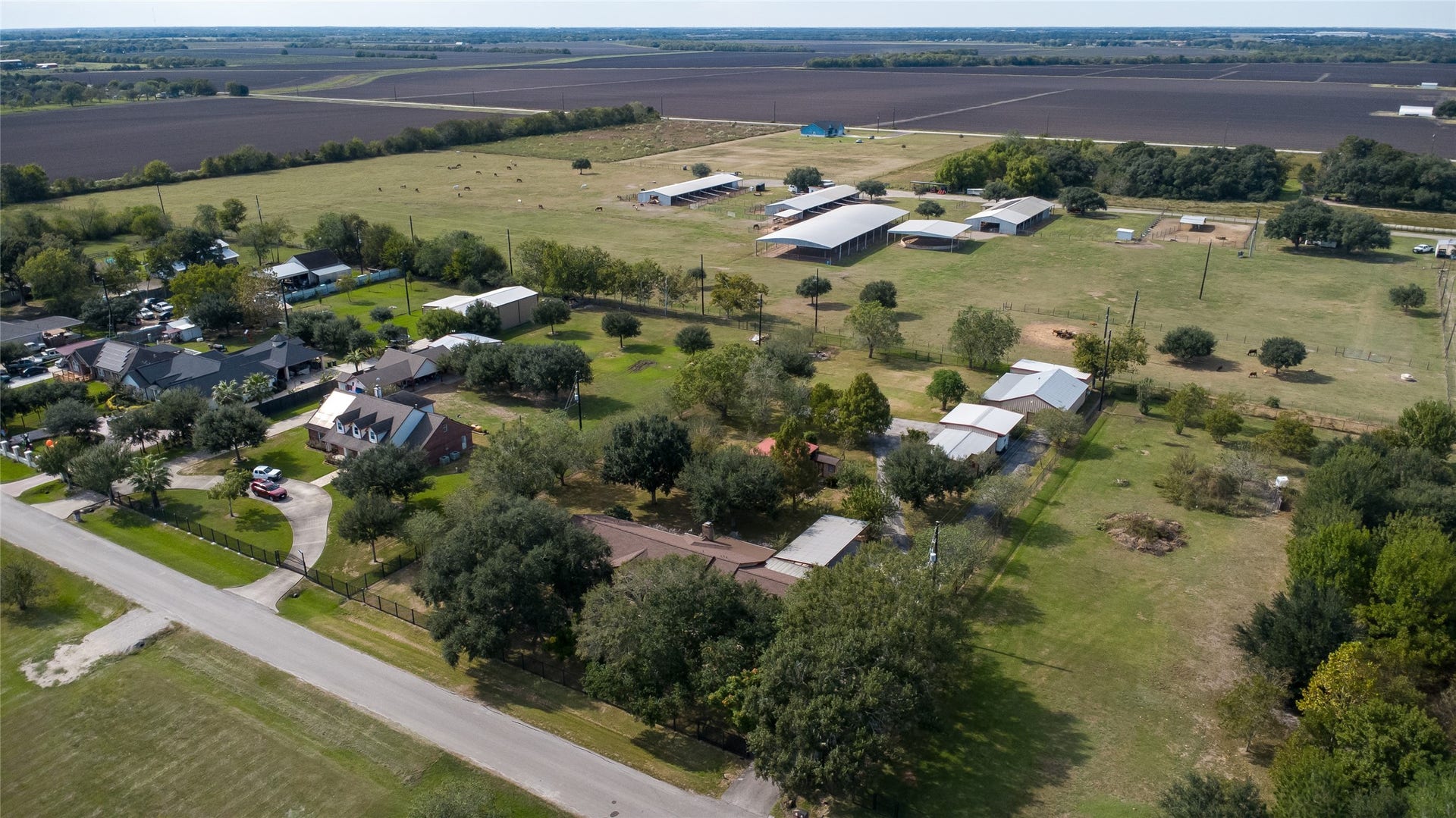 4114 Horseshoe Drive, Pleak, TX 77461 Aerial from front