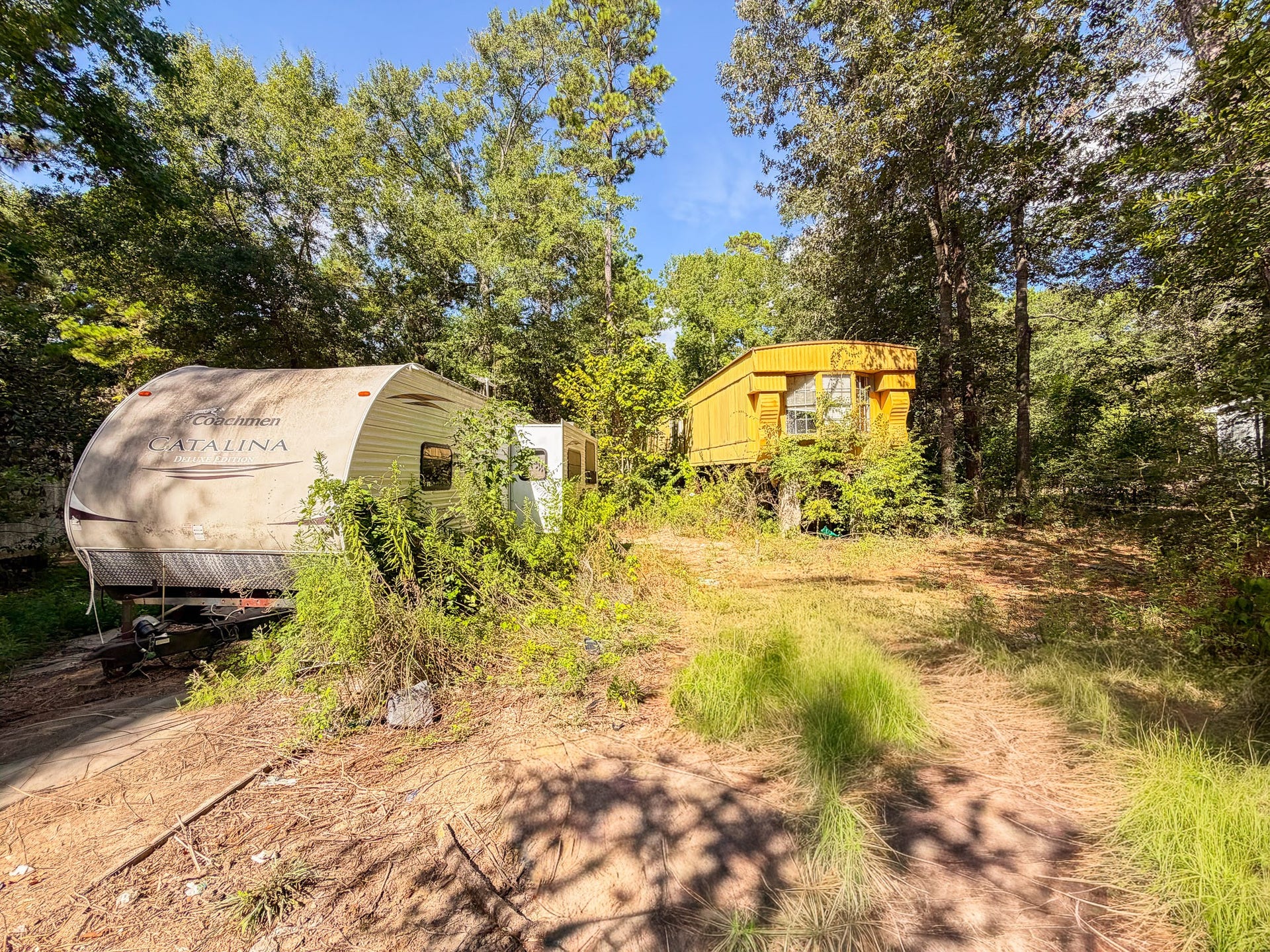Trailers on the property. Land was used as a great RV investment opportunity in years past.
