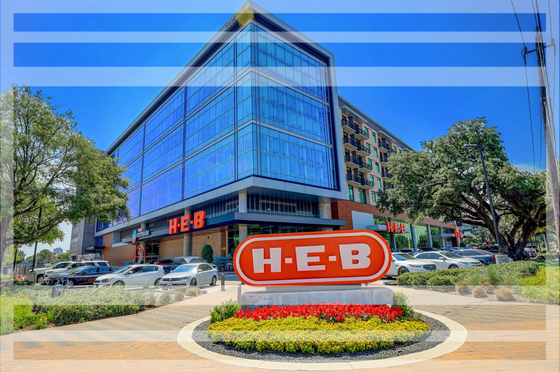 The HEB on Washington, just minutes away, for some of the best grocery shopping in the area!!!