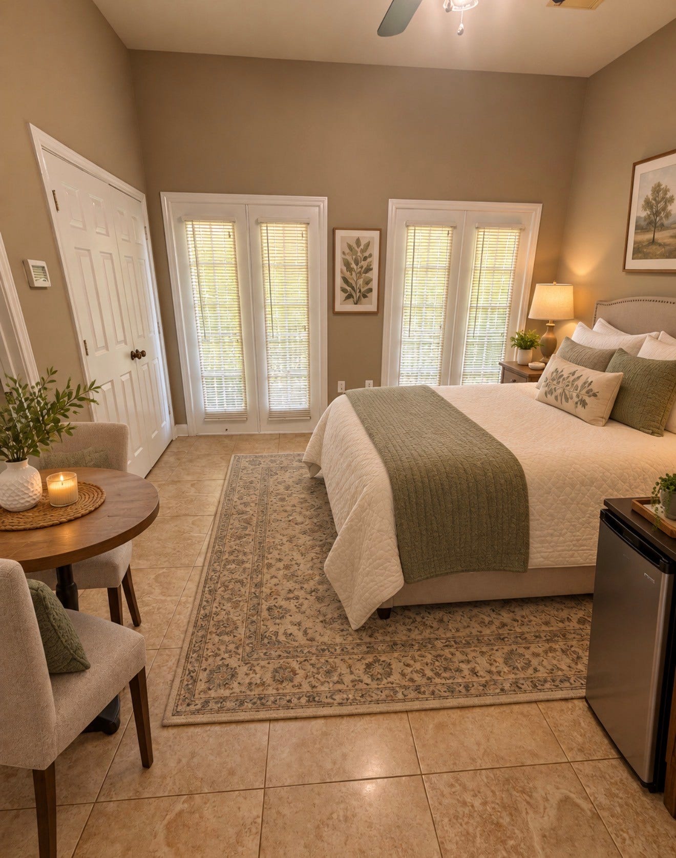 8746 Rippling Water Drive, Sugar Land, TX 77479 Great little guest bedroom or mother-in-law suite offering privacy and flexibility, with space for a bed, small dining area, and mini refrigeratorperfect for overnight guests or extended stays.(Virtually Staged)