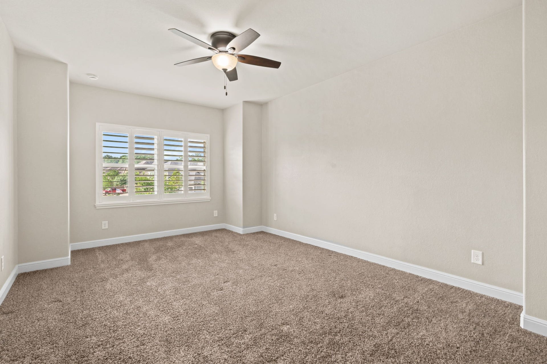 4th bedroom is located upstairs and also has its own bathroom.
