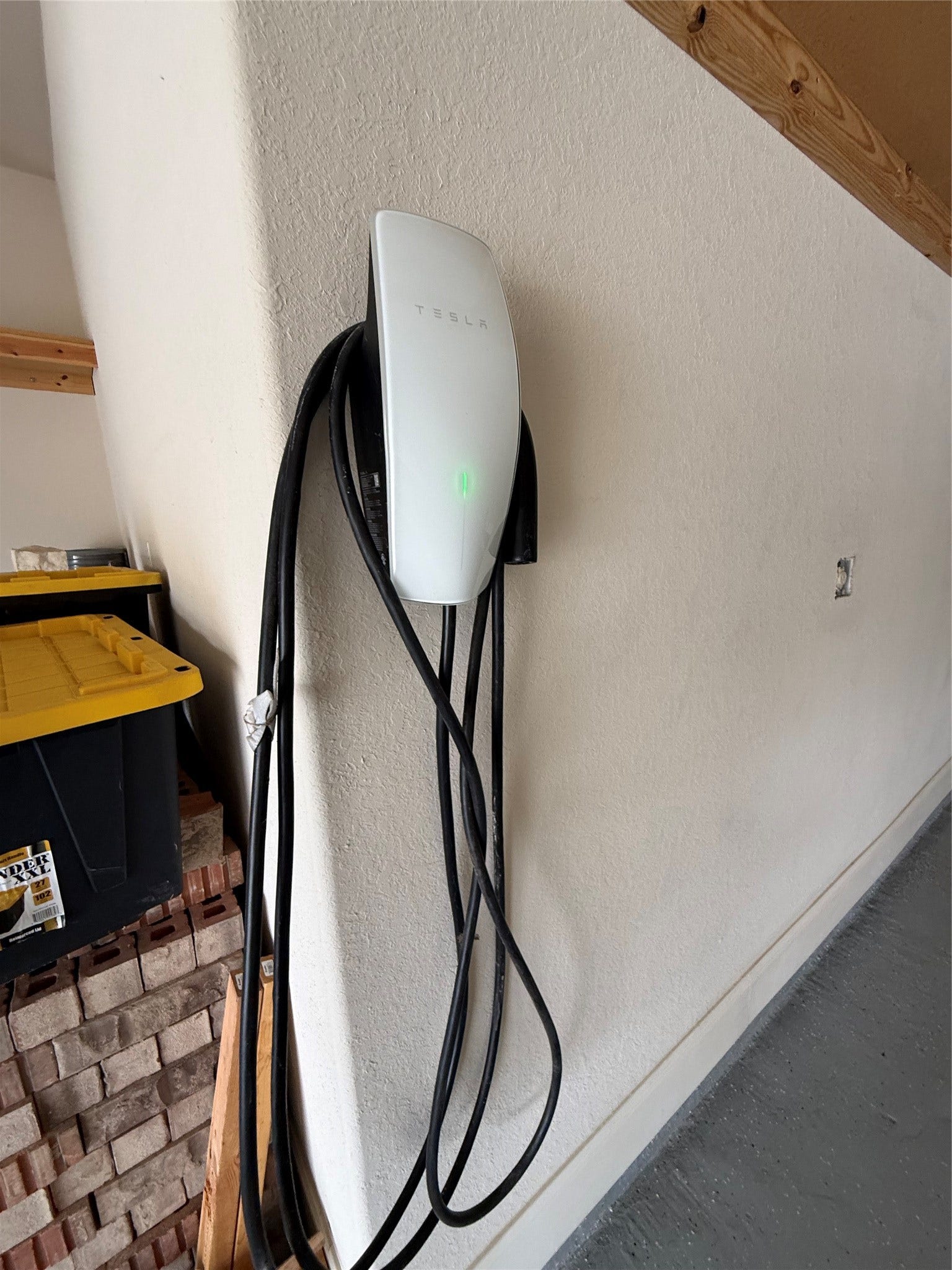 TESLA charging station.
