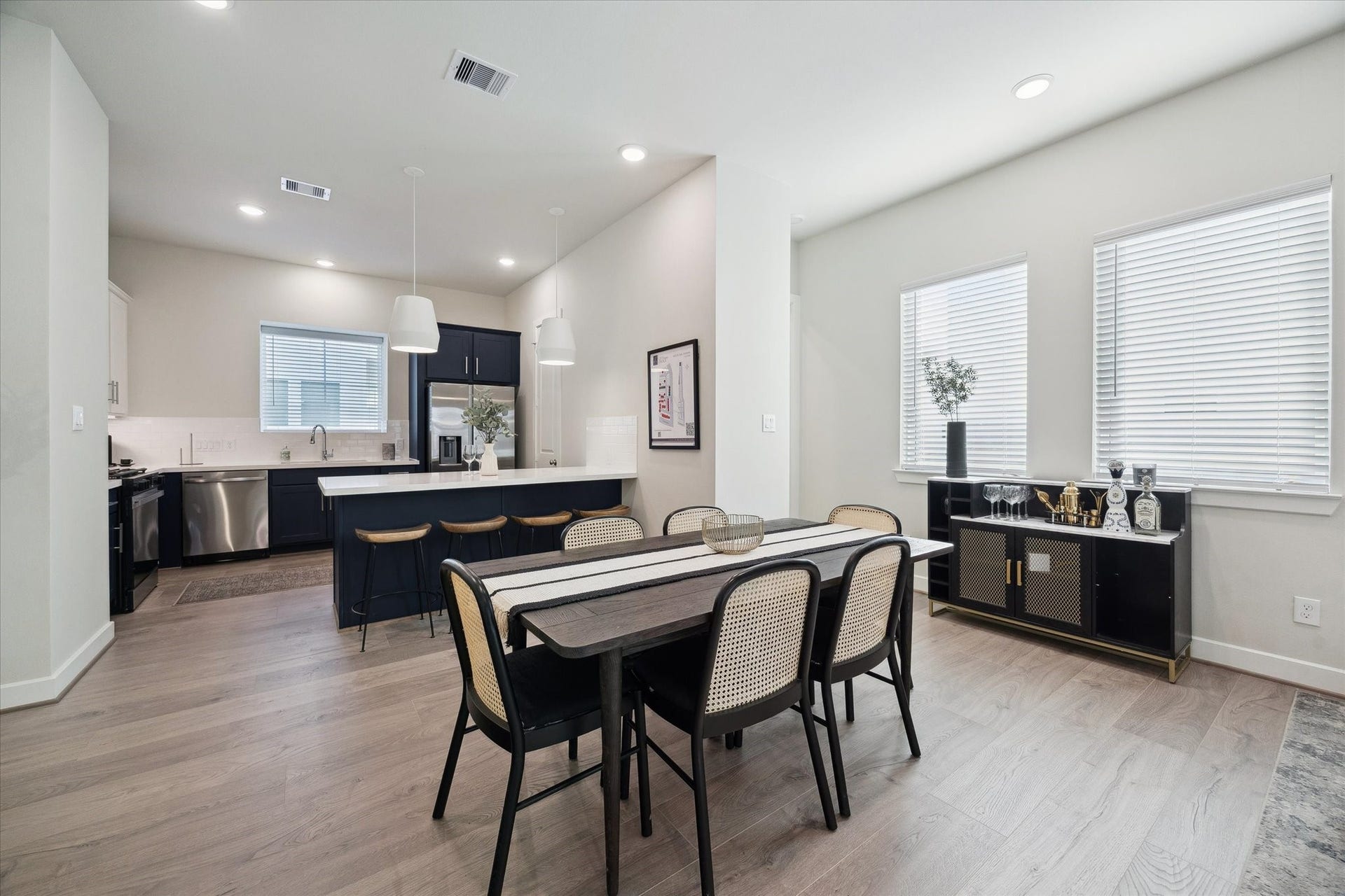 Representative photo showing the communitys model home living room. Layout and selections may vary.