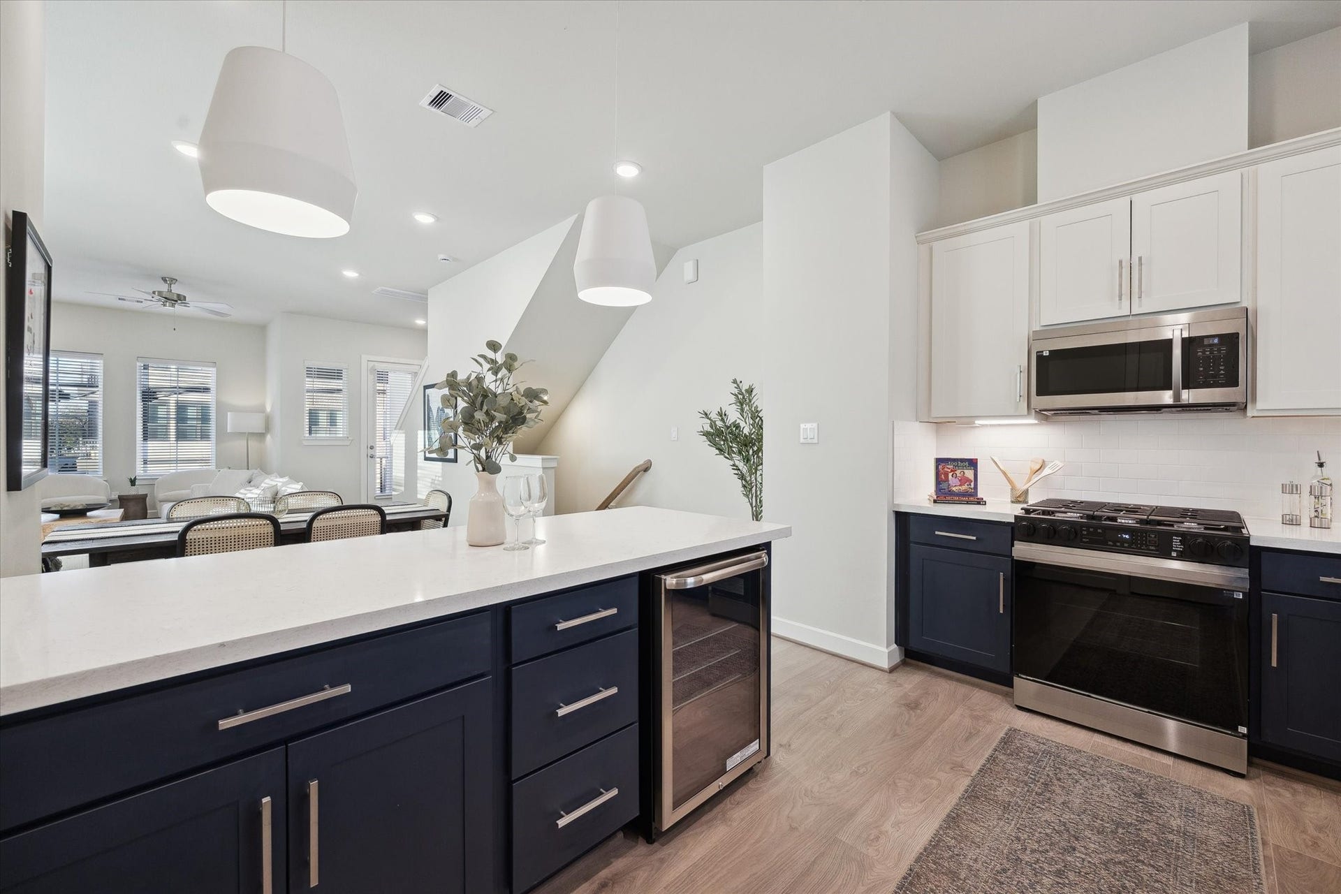 Representative photo showing the communitys model home kitchen. Layout and selections may vary.