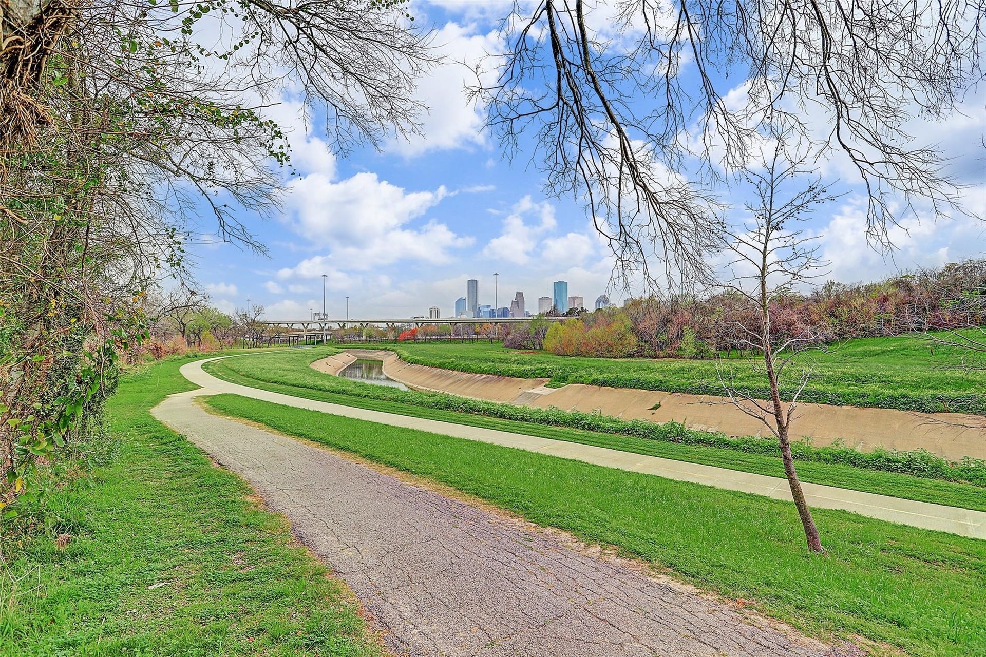 Minutes from White Oak Bayou Trail, perfect for walking, running, and biking.