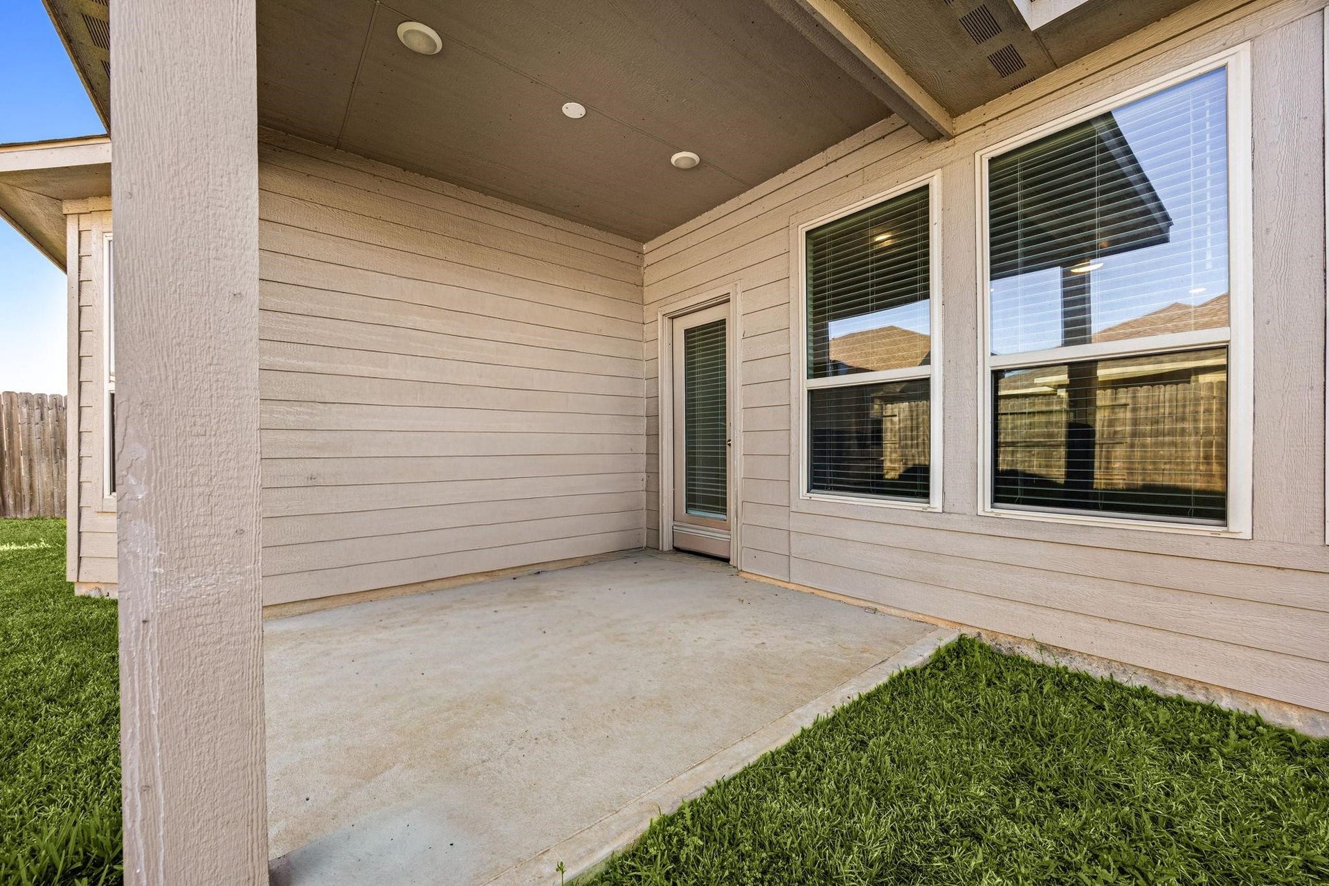 8106 Colony Chase Court, Richmond, TX 77407 Covered backyard patio, perfect for outdoor relaxation.
