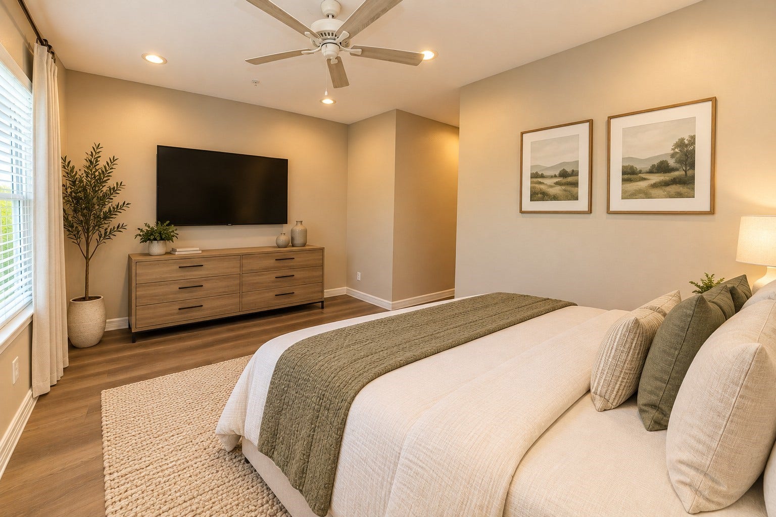 3252 Creekmont Drive, Houston, TX 77091 staged primary bedroom