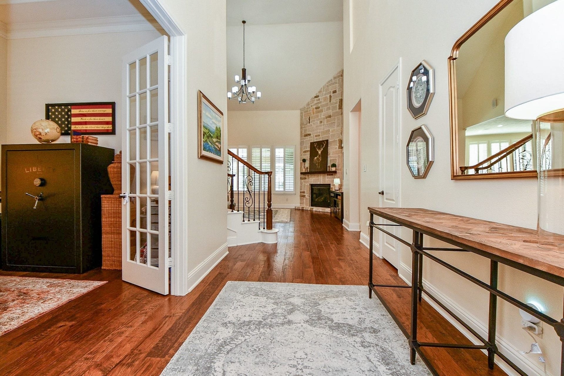 11410 Sardinia Drive, Richmond, TX 77406 Step inside and experience the luxury that awaits. Gorgeous wood flooring flows throughout the main areas, creating a warm, inviting atmosphere and setting the tone for this exceptional home.