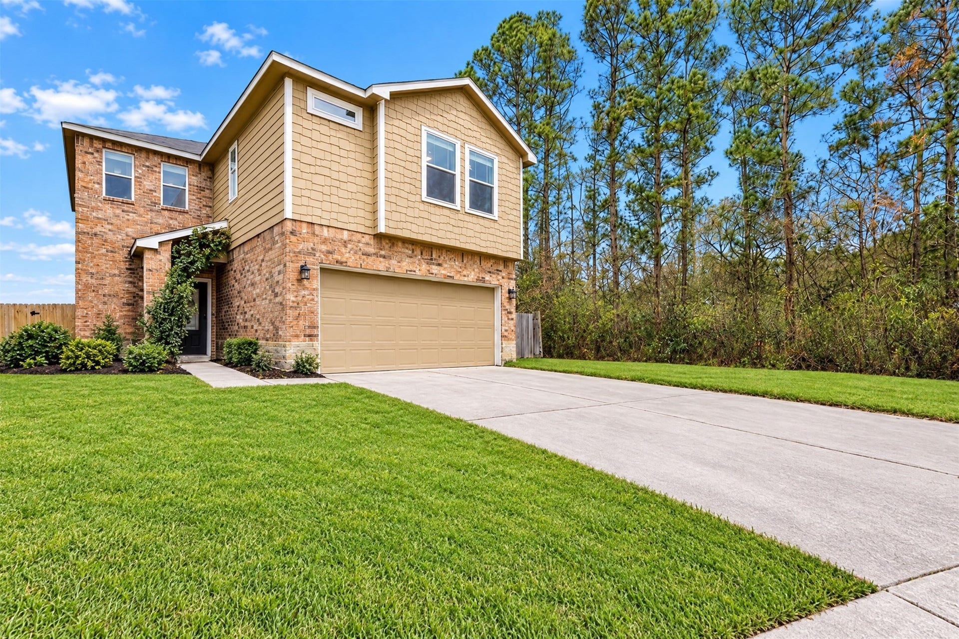7202 Foxmoor Lake Court, Humble, TX 77338 Enhanced front elevation with fresh curb appeal.