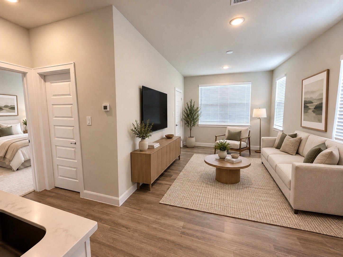 623 Press Street, Houston, TX 77020 First floor flex room, virtually staged