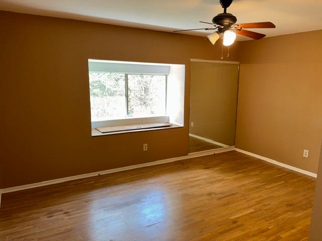 4730 Charles Street, Pasadena, TX 77586 The primary bedroom also has hardwood floors. Another unique feature is the cedar storage compartment under the window seat.