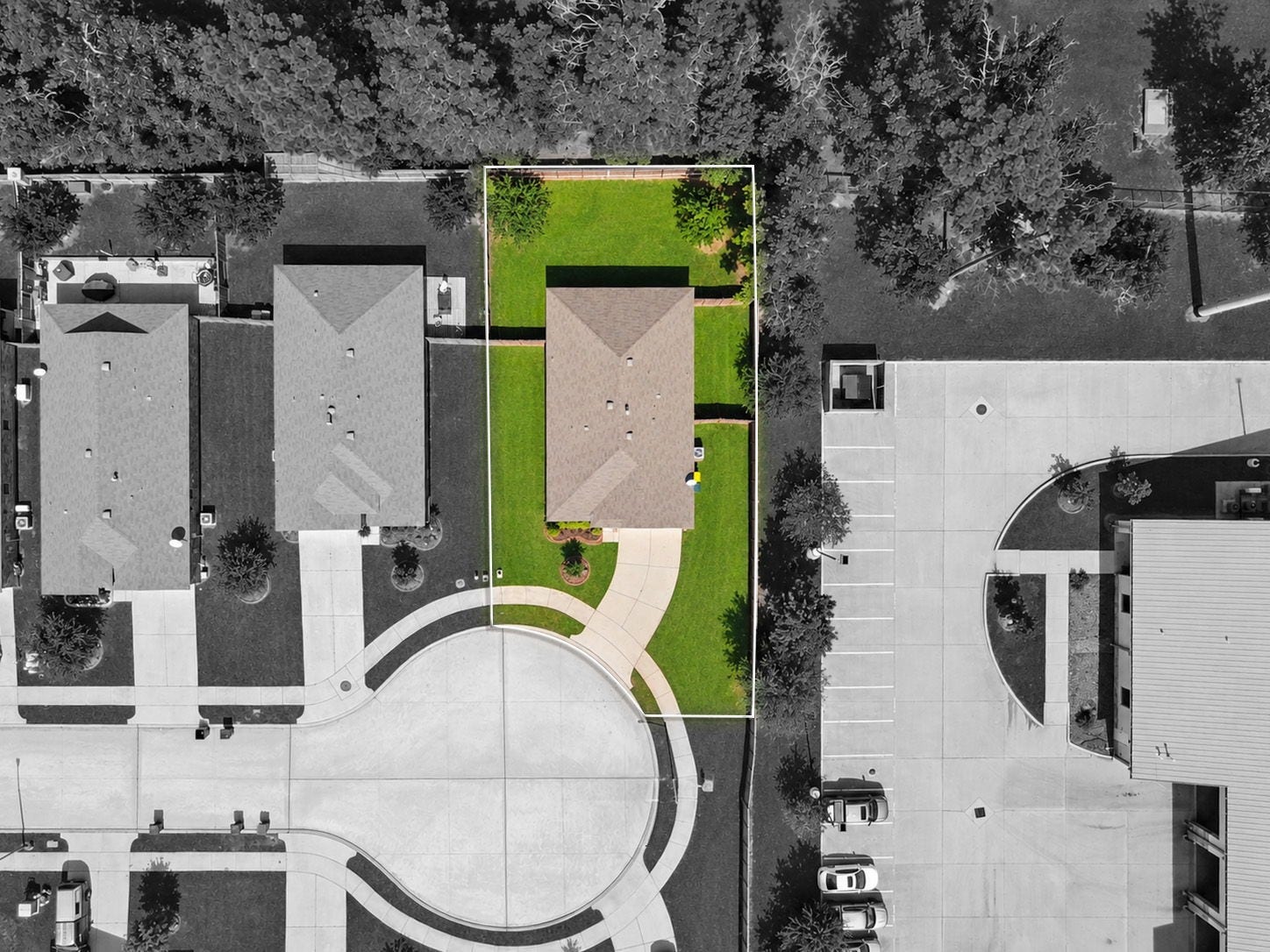 11502 Castle Nugent Court, Conroe, TX 77304 Enjoy backyard space with a beautiful tree line beyond the rear fence, adding a natural backdrop to the property.
