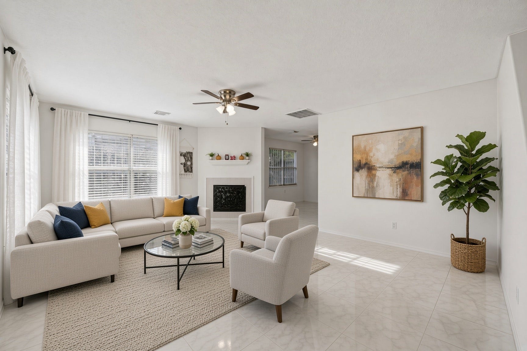 Second ideas for living room arrangement.