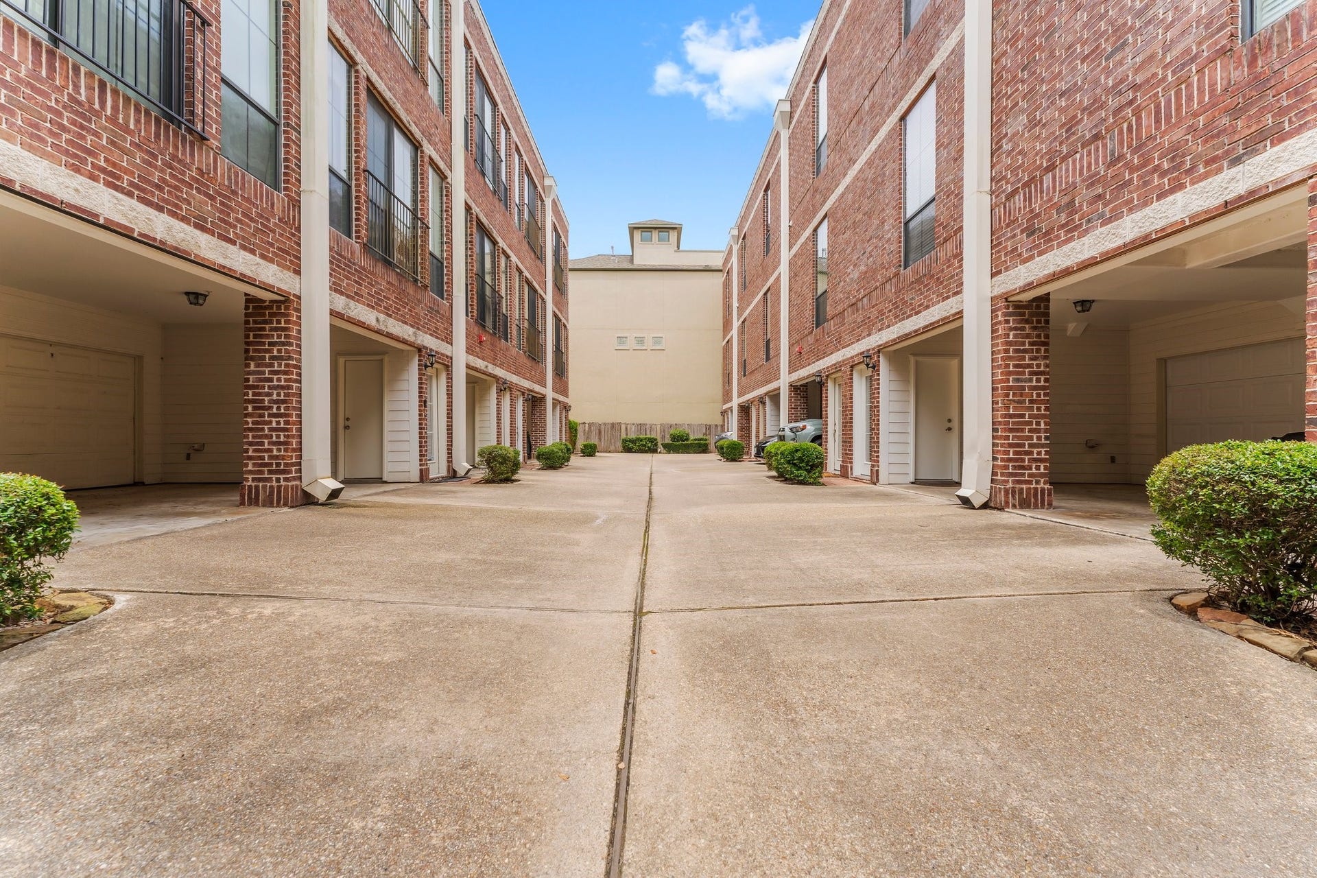 View of garage/parking spaces