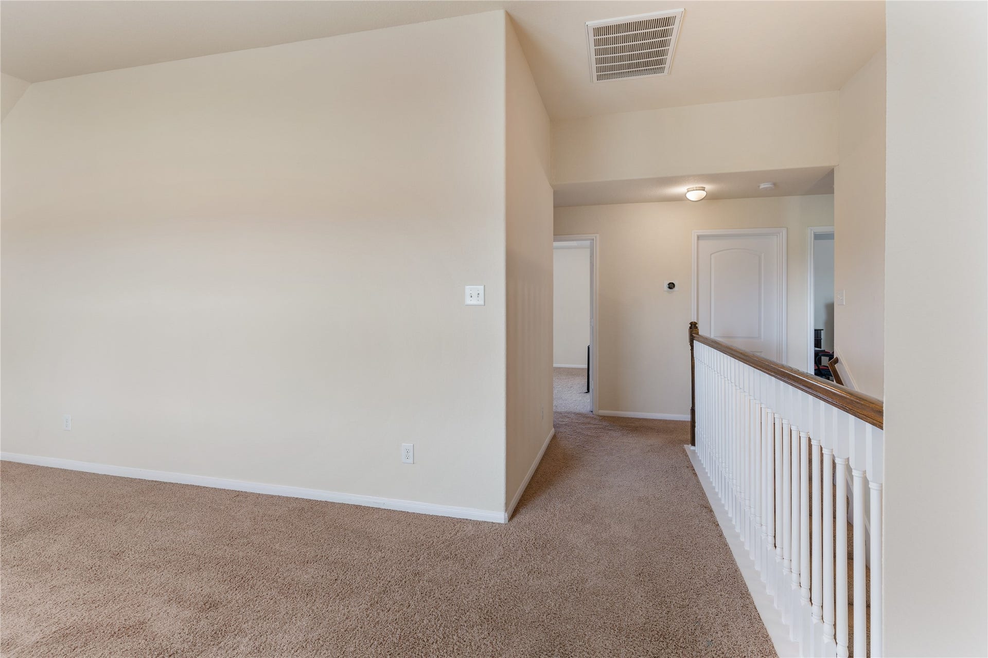 3330 Cabin Wood Way, Houston, TX 77084 View from enormous upstairs game room looking towards hallway stairs.