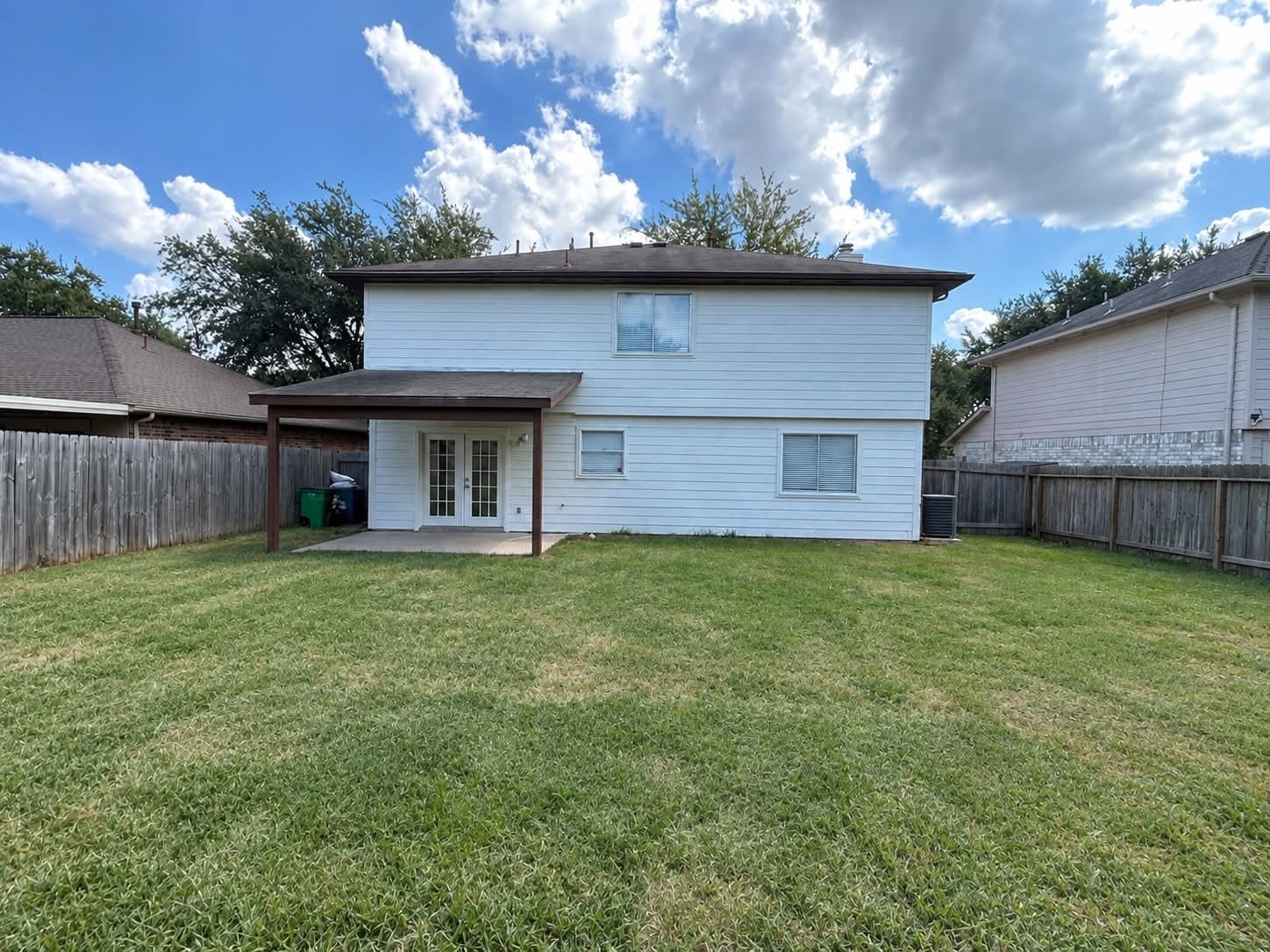18131 Eganville Circle, Tomball, TX 77377 A view of the backyard with plenty of space to relax, play and entertain