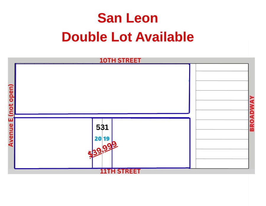 Property photo for 531 11th Street, San Leon, TX