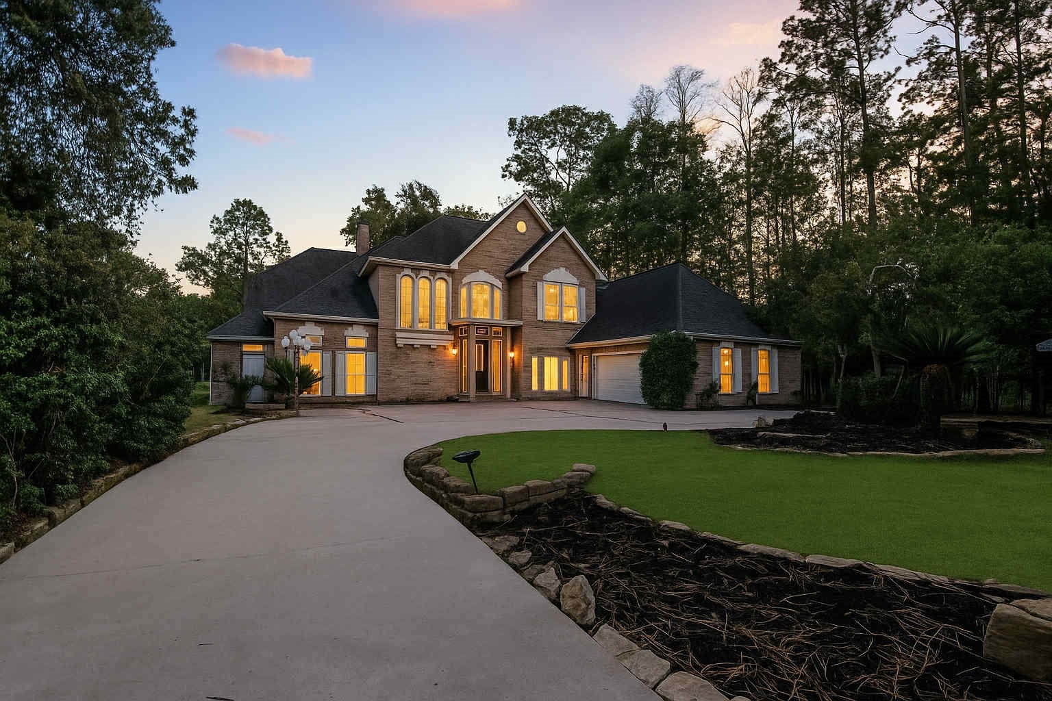3230 Lake Island Drive, Montgomery, TX 77356 Digitally enhanced Front. Look at that extra parking