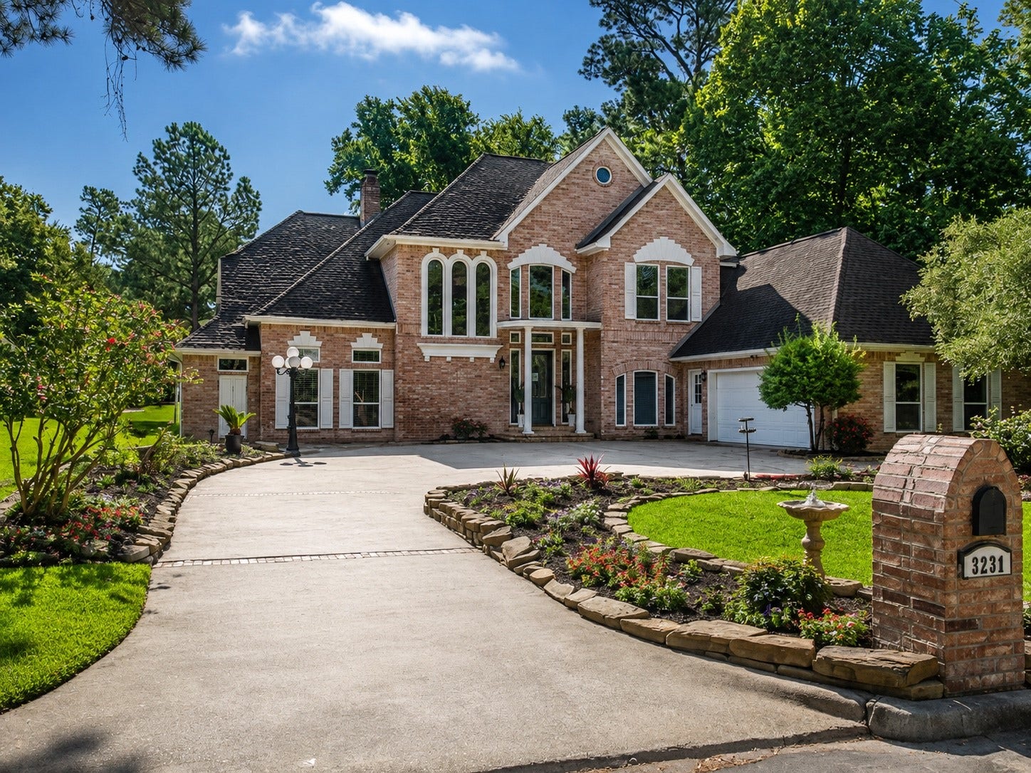 3230 Lake Island Drive, Montgomery, TX 77356 Digitally enhanced landscaping showing the potential