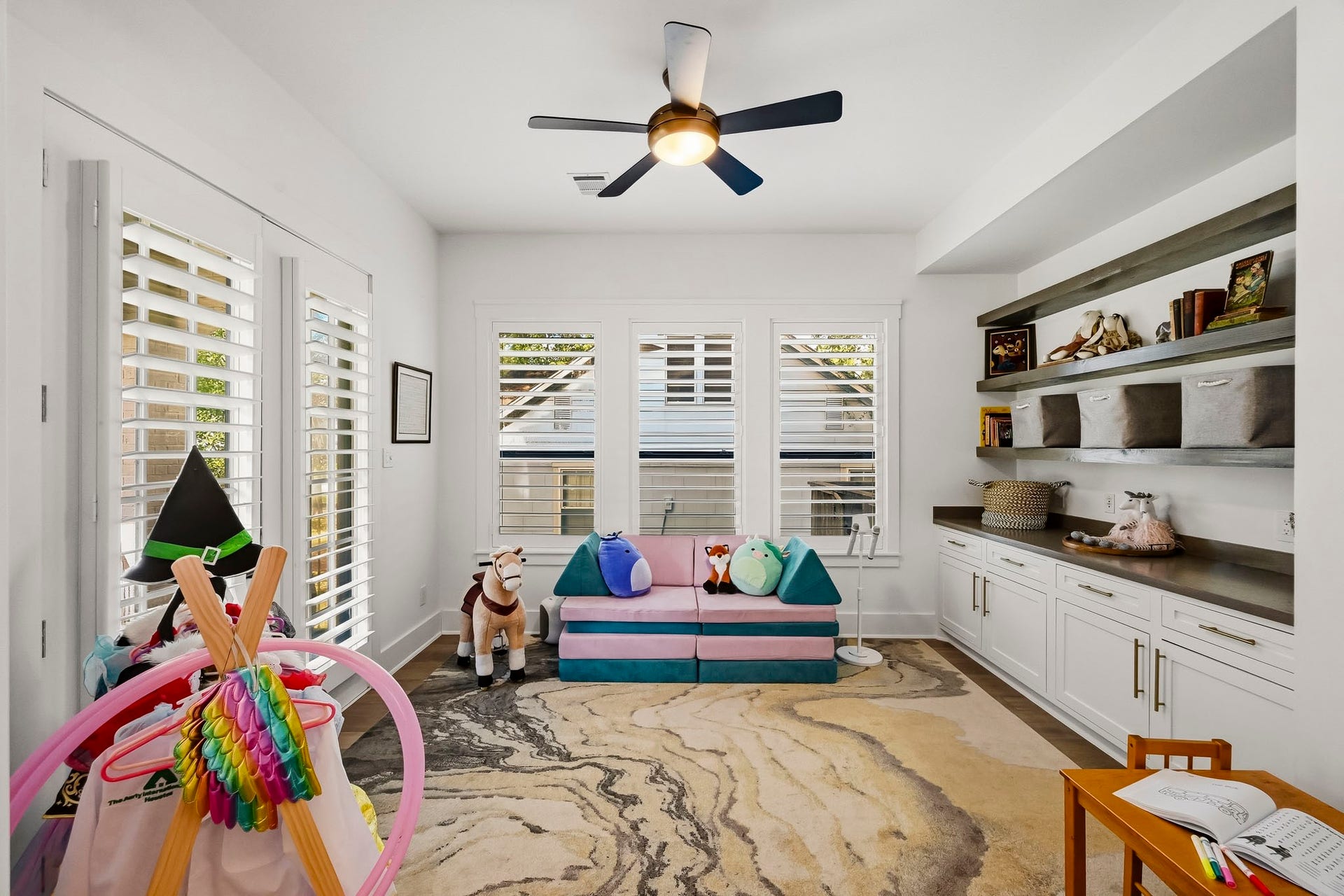 Study located just off the entry with french doors leading to the front porch